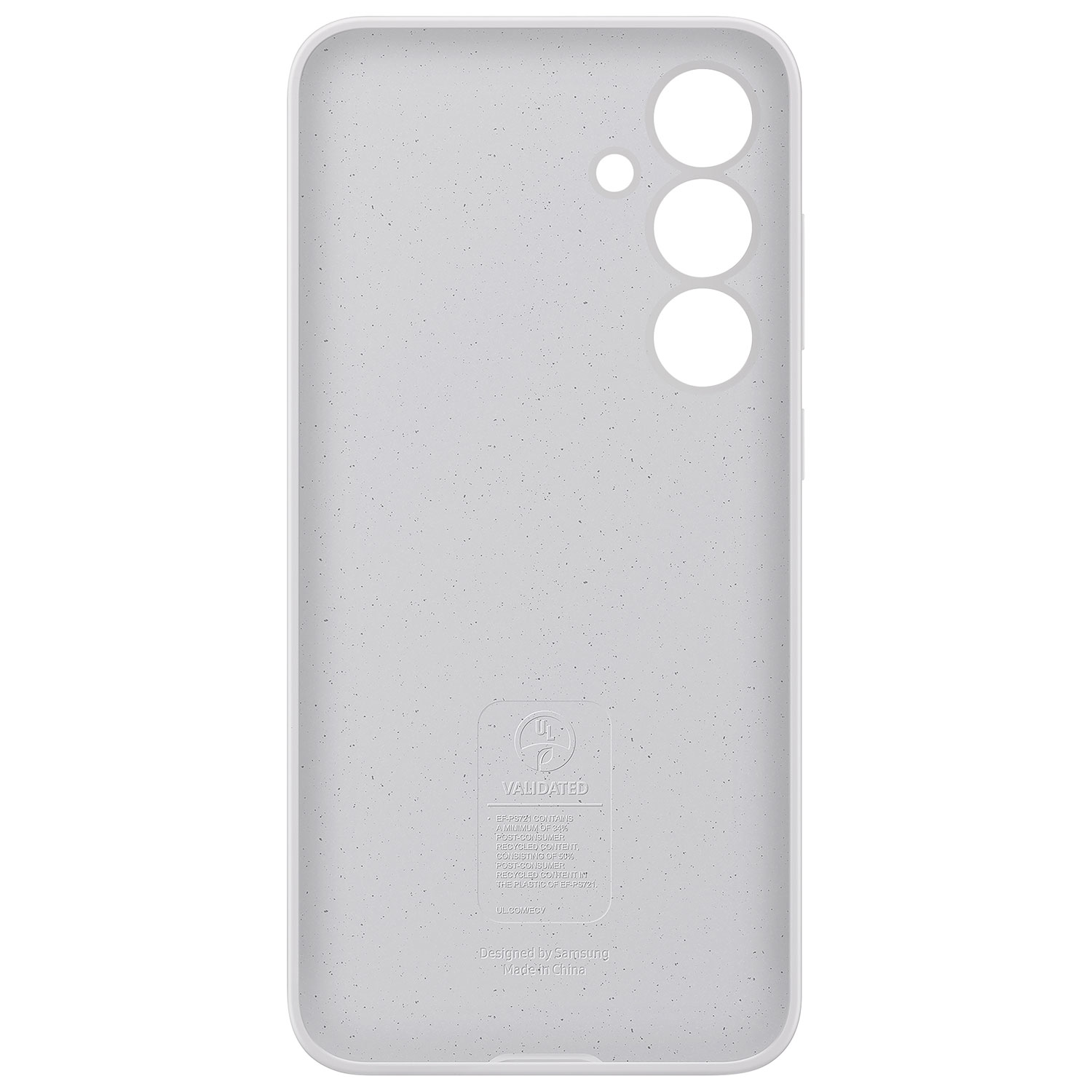 Samsung Silicone Fitted Soft Shell Case for Galaxy S24 FE - Grey