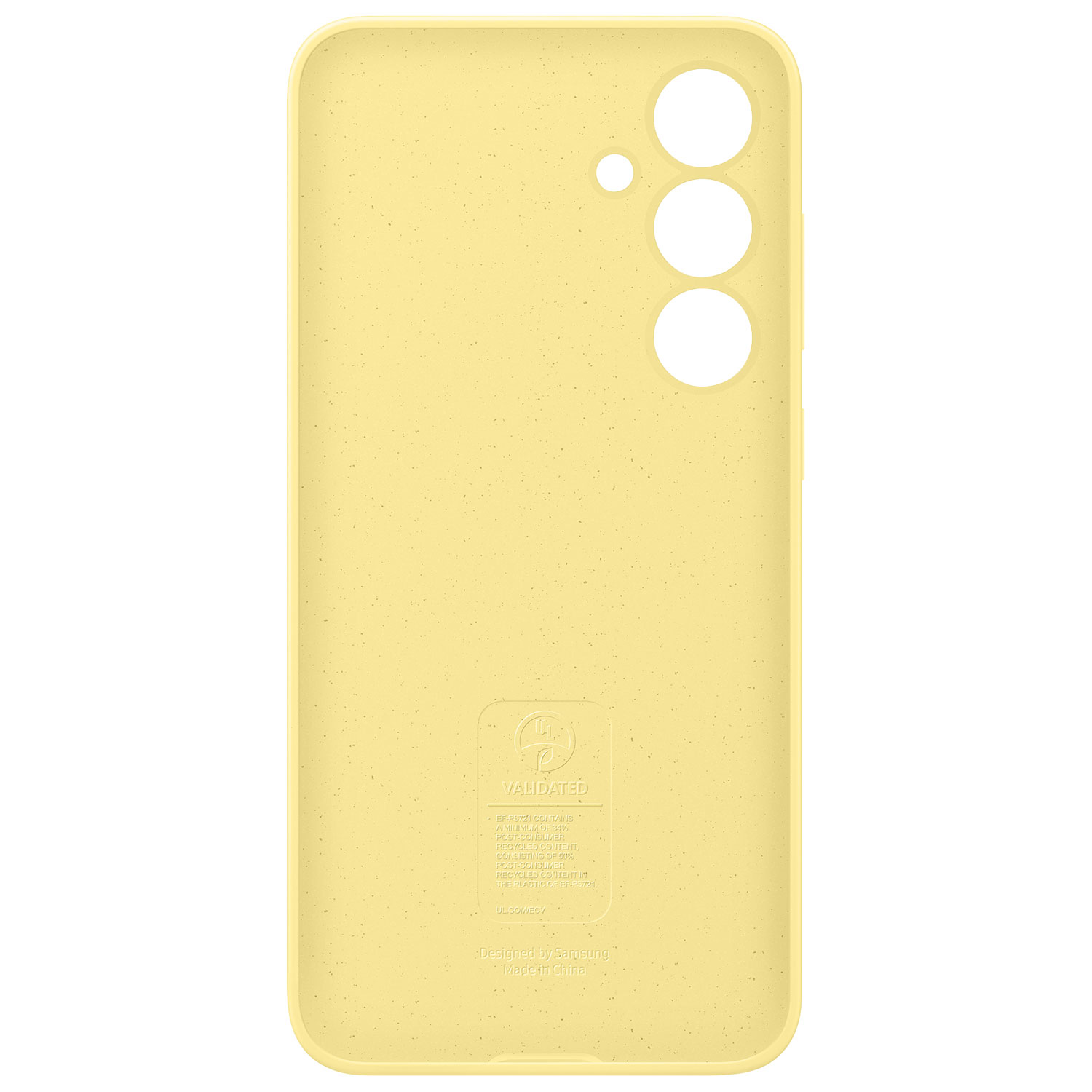 Samsung Silicone Fitted Soft Shell Case for Galaxy S24 FE - Yellow