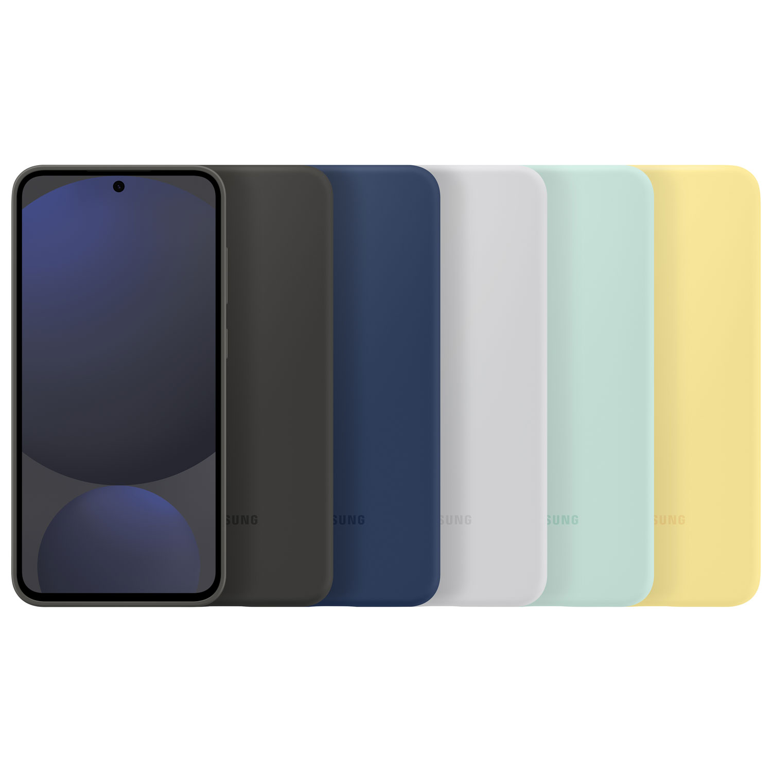 Samsung Silicone Fitted Soft Shell Case for Galaxy S24 FE - Yellow