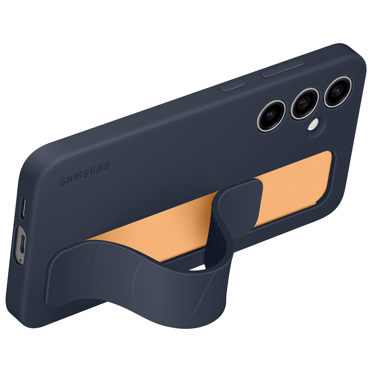 Étui souple ajusté Grip Case avec support pour Galaxy S24 FE de Samsung - Noir