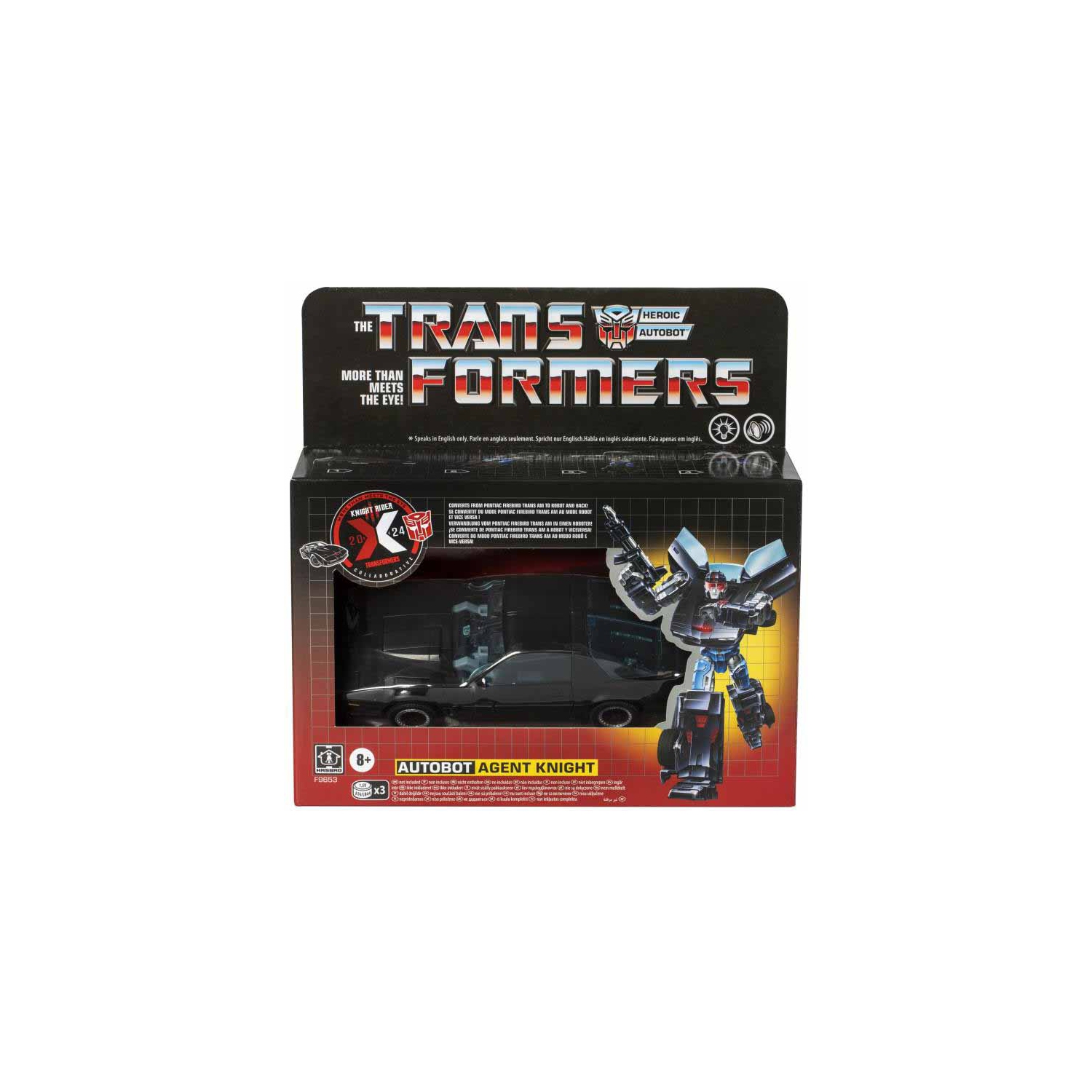 Transformers Generations Collaborative Knight Rider 6 Inch Action Figure Deluxe Class - Agent Knight