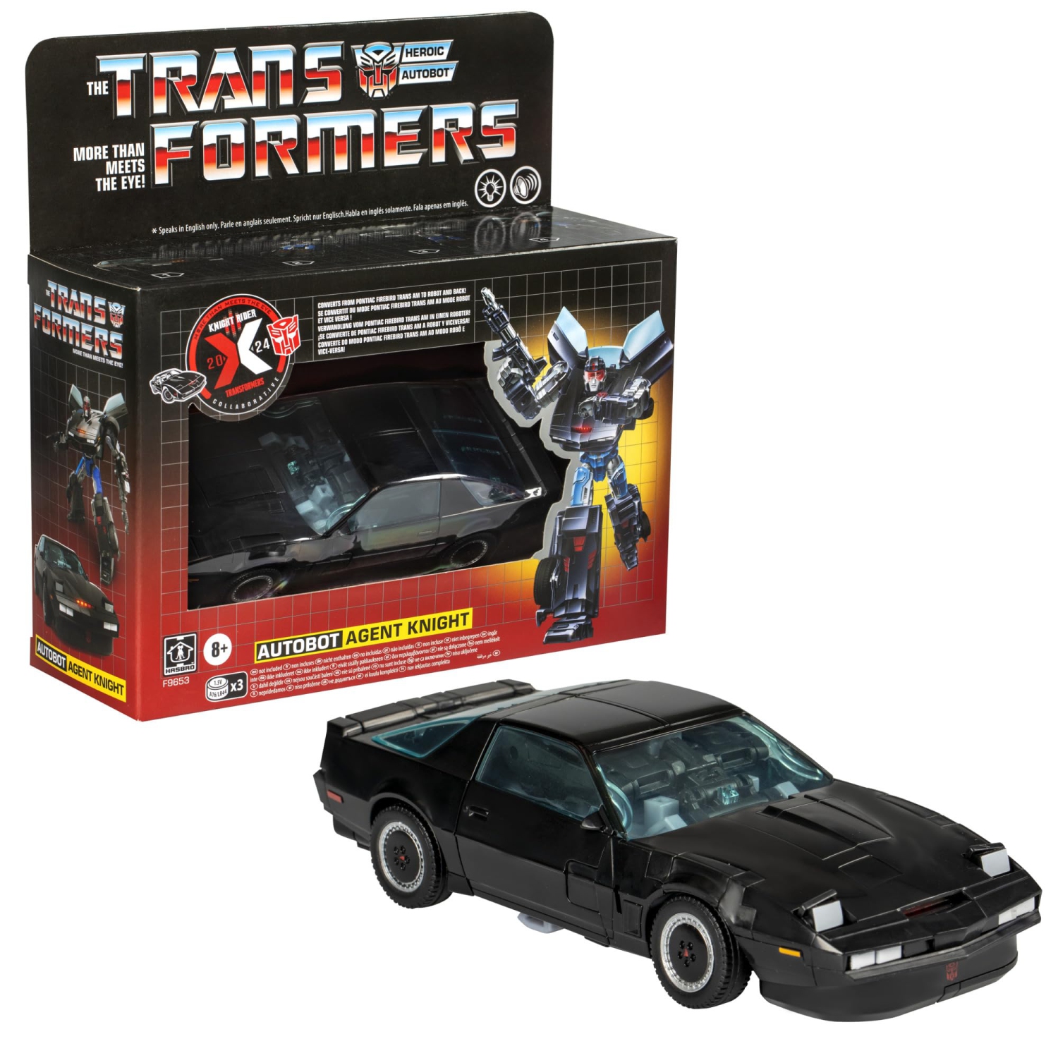 Transformers Generations Collaborative Knight Rider 6 Inch Action Figure Deluxe Class - Agent Knight