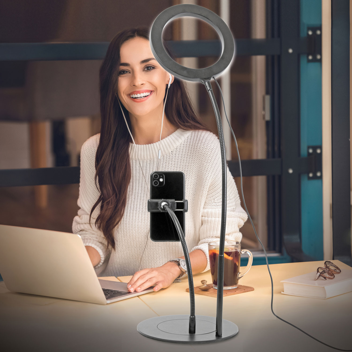 Mobifoto Mobilite 6" Desktop LED Ring Light