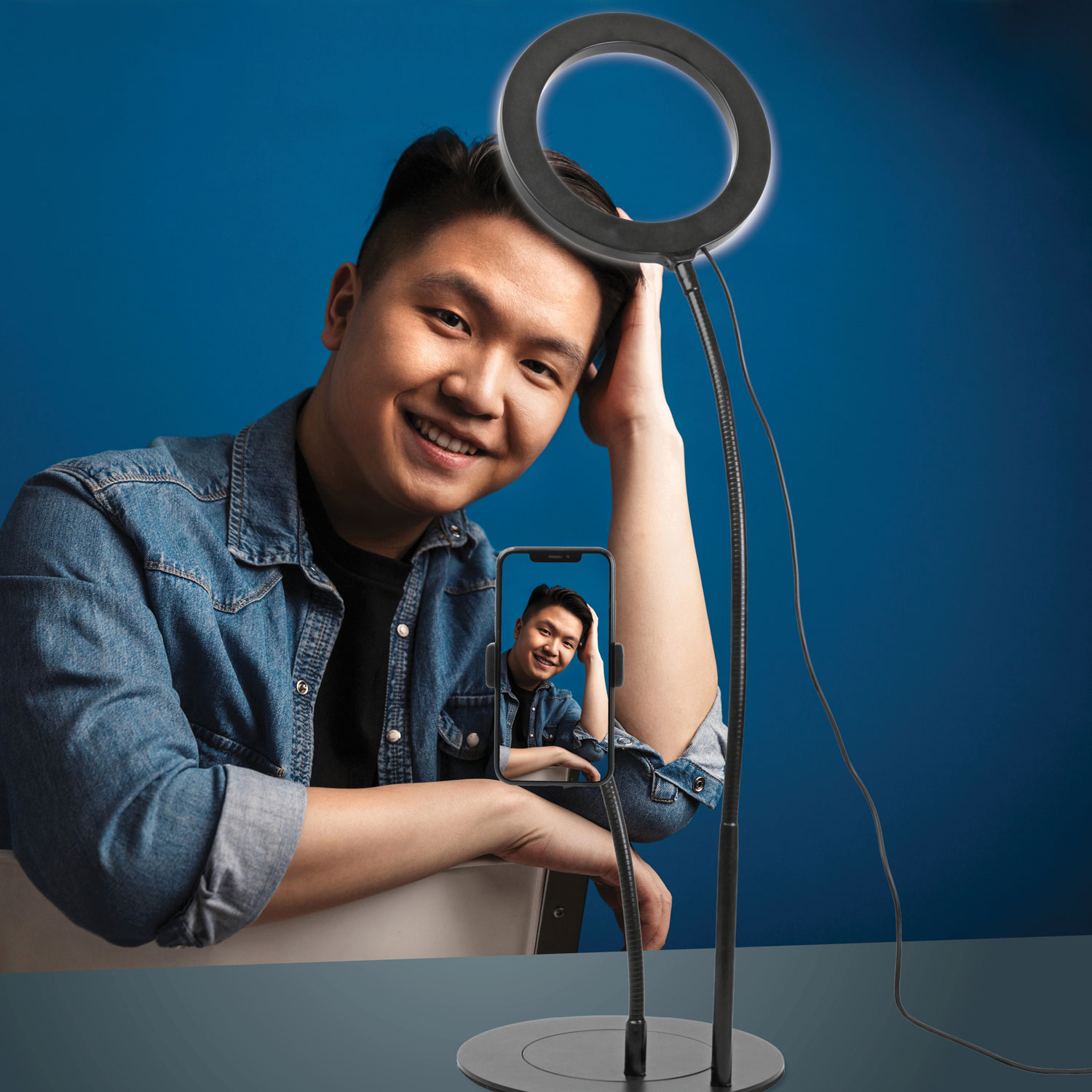 Mobifoto Mobilite 6" Desktop LED Ring Light