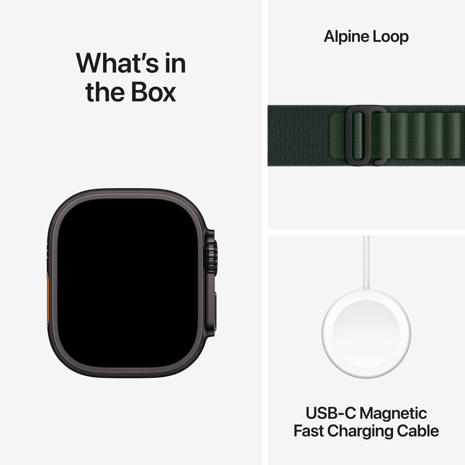 Rogers Apple Watch Ultra 2 49mm Black Titanium Case with Dark Green Alpine Loop - Small - Monthly Financing