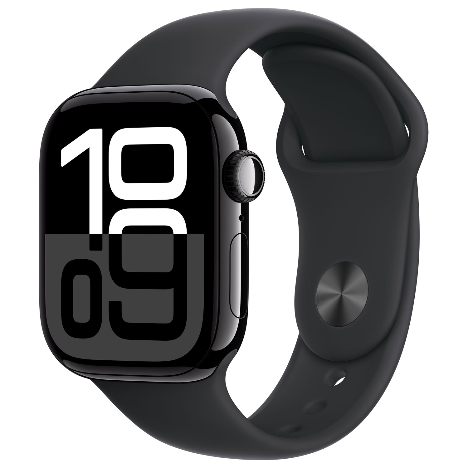 Rogers Apple Watch Series 10 42mm Jet Black Aluminum Case with Black Sport Band - S/M - Monthly Financing