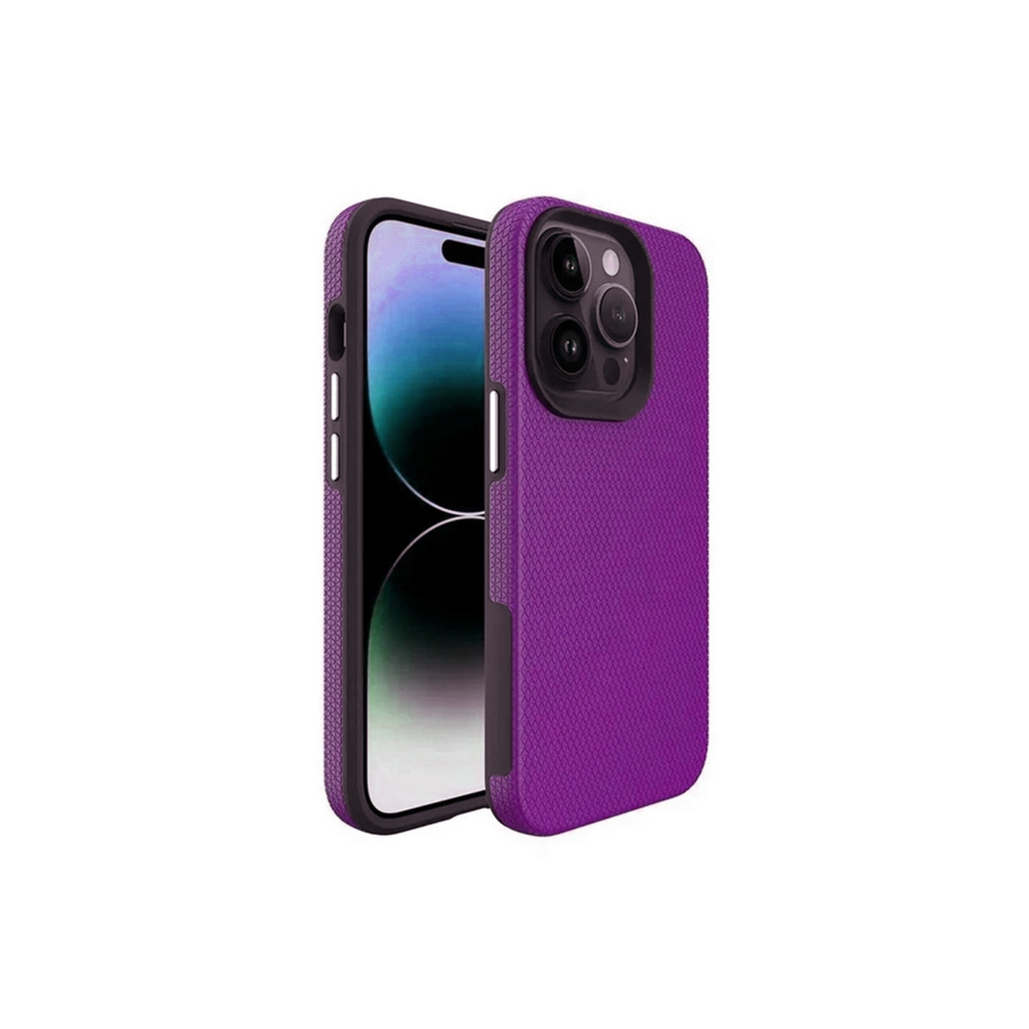 [CS] Slim Fitted Hard PC Shell Scratch Resistant Case Cover for iPhone 16 Pro Max, Purple