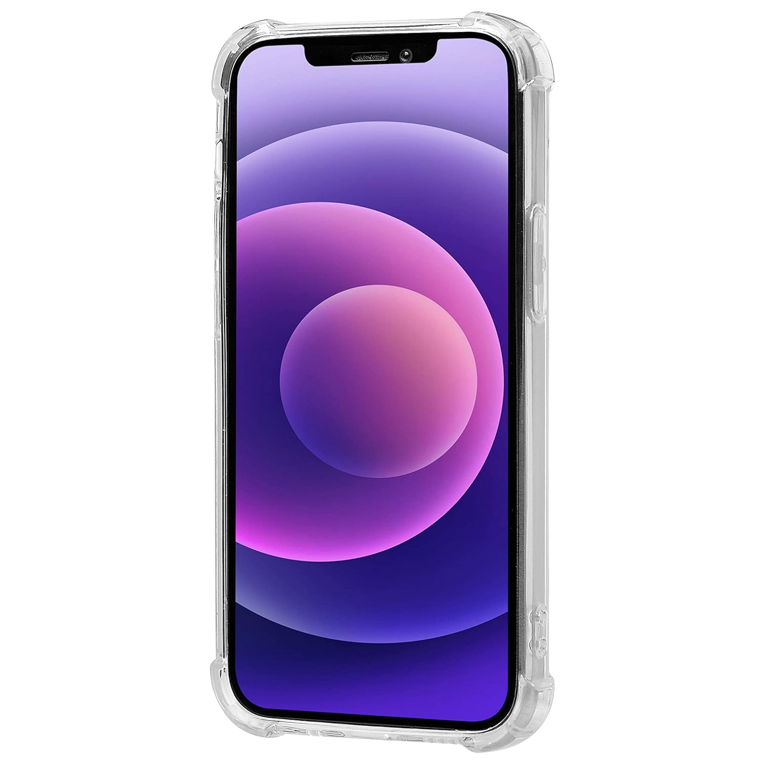 Apple iPhone 12 Mini Soft Gel Clear Case with Shockproof Bumper Durable Transparent Cover with Impact-Resistant Protection