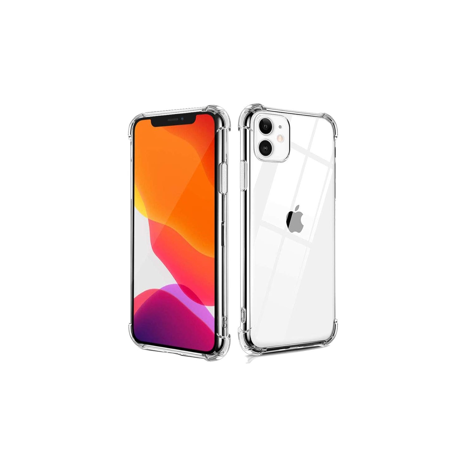 Apple iPhone 11 Pro Clear Case with Shockproof Bumper Durable Transparent Cover with Impact-Resistant Protection