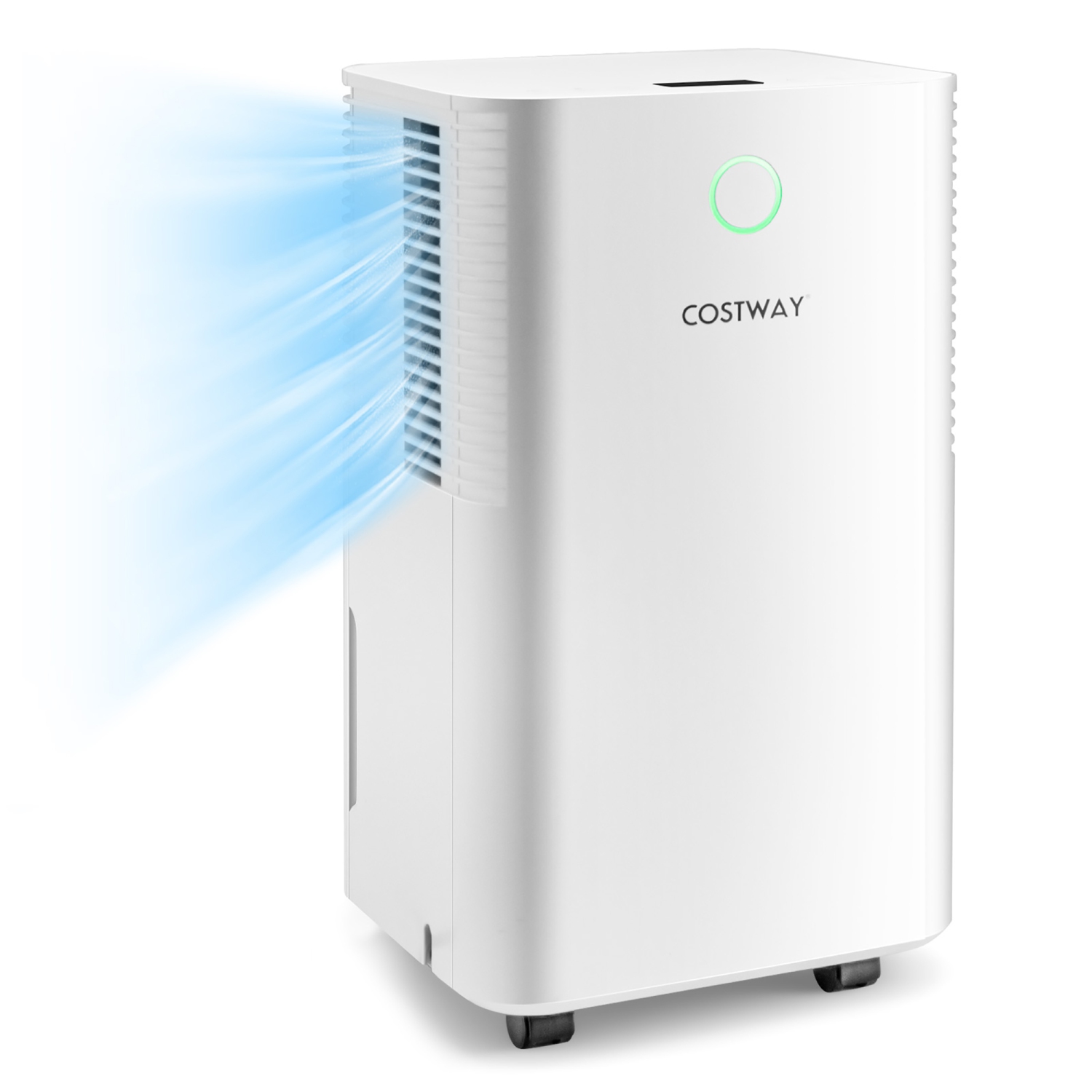 Costway 1750 Sq. Ft Dehumidifier for Large Room and Basements, 32 Pints Dehumidifier w/ 3 Modes, 2 Speeds, 24H Timer, Auto or Manual Drainage, 0.5