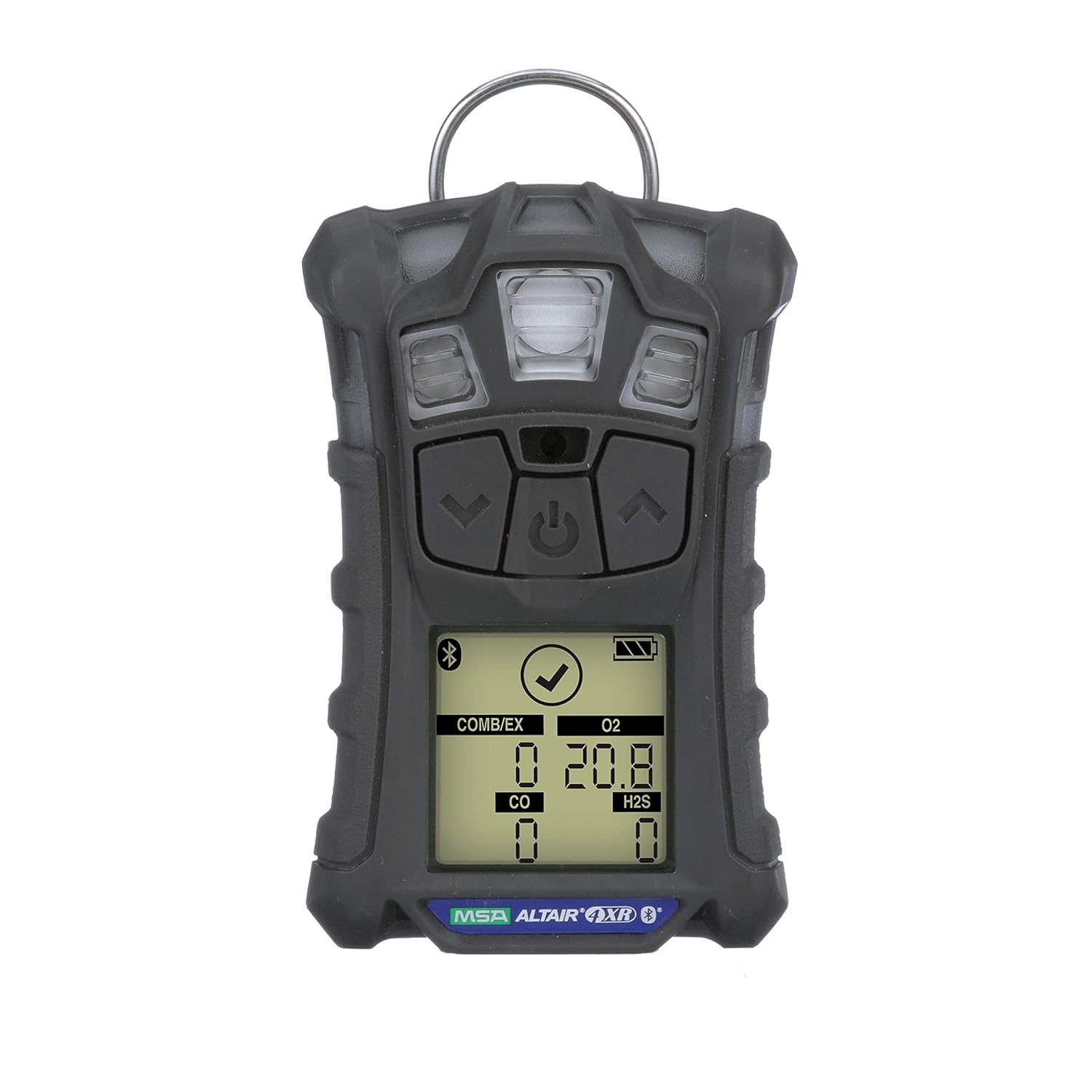 MSA ALTAIR 4XR Multigas Detector: LEL, O2, H2S & CO, Charcoal case - North American charger.