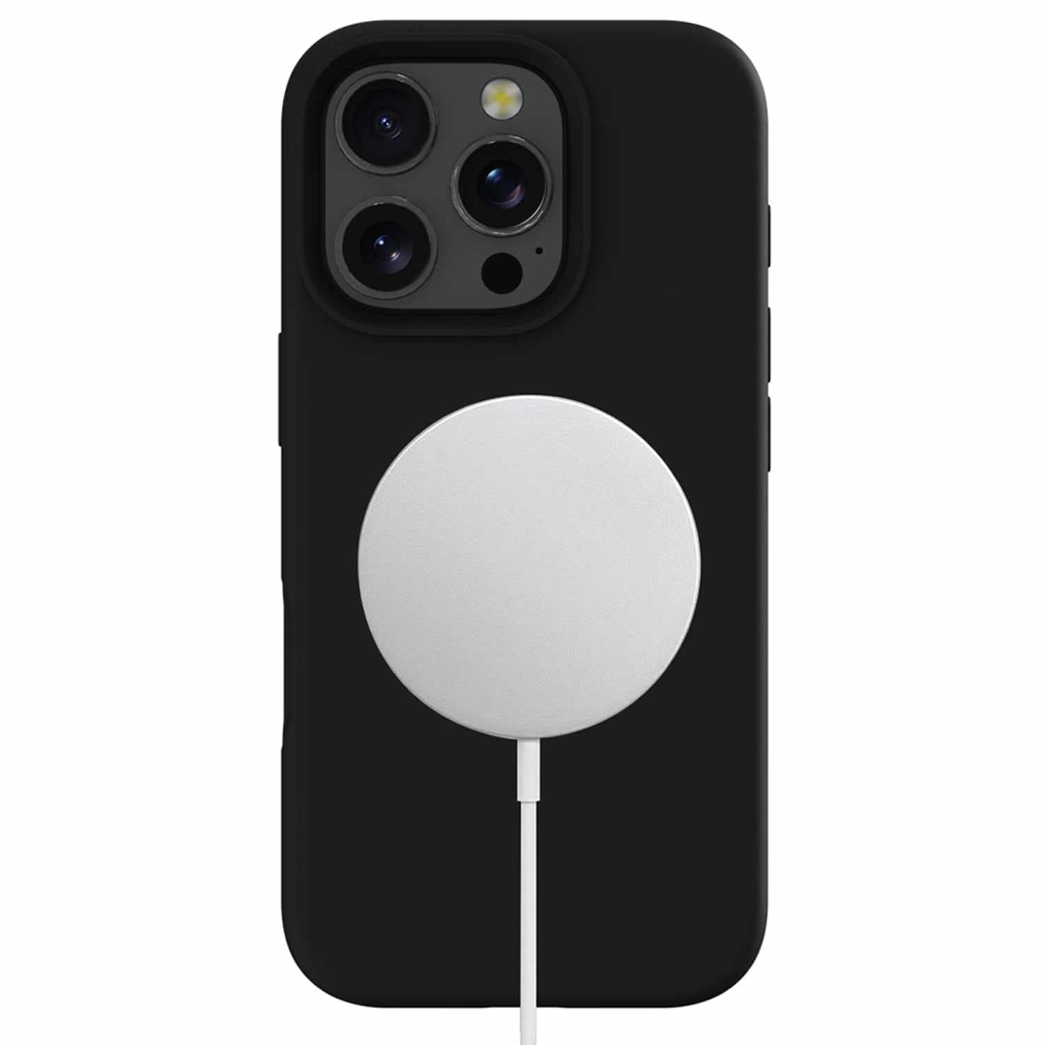 Étui mince en silicone avec MagSafe de Blu Element pour iPhone 16 Pro Max - Robuste et protecteur - Noir