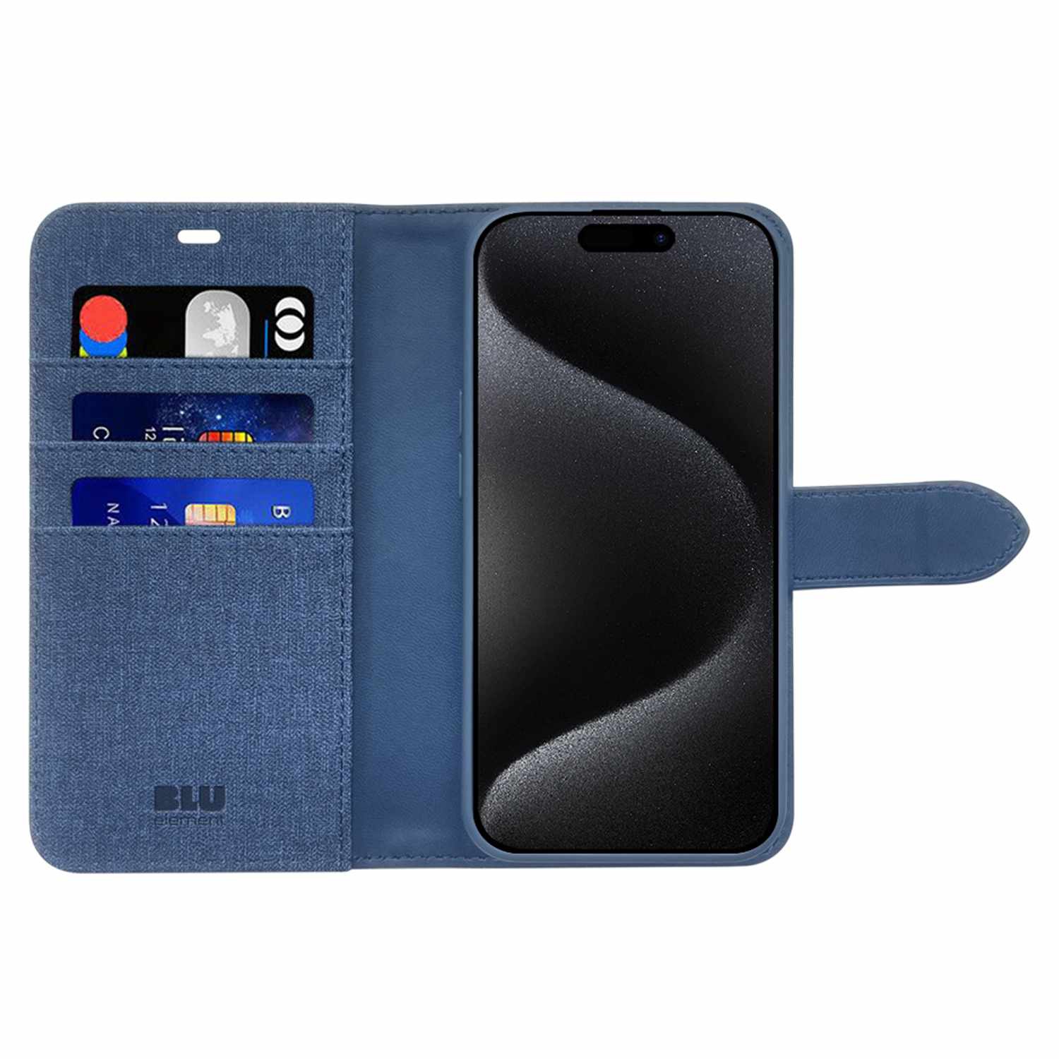 Blu Element Folio 2 in 1 w/MagSafe iPhone 16 Pro Max Lazuli Blue