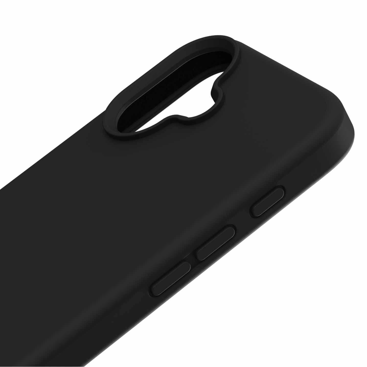 Blu Element Silicone Slim Case with MagSafe for iPhone 16 Plus - Protective and Grippy - Black