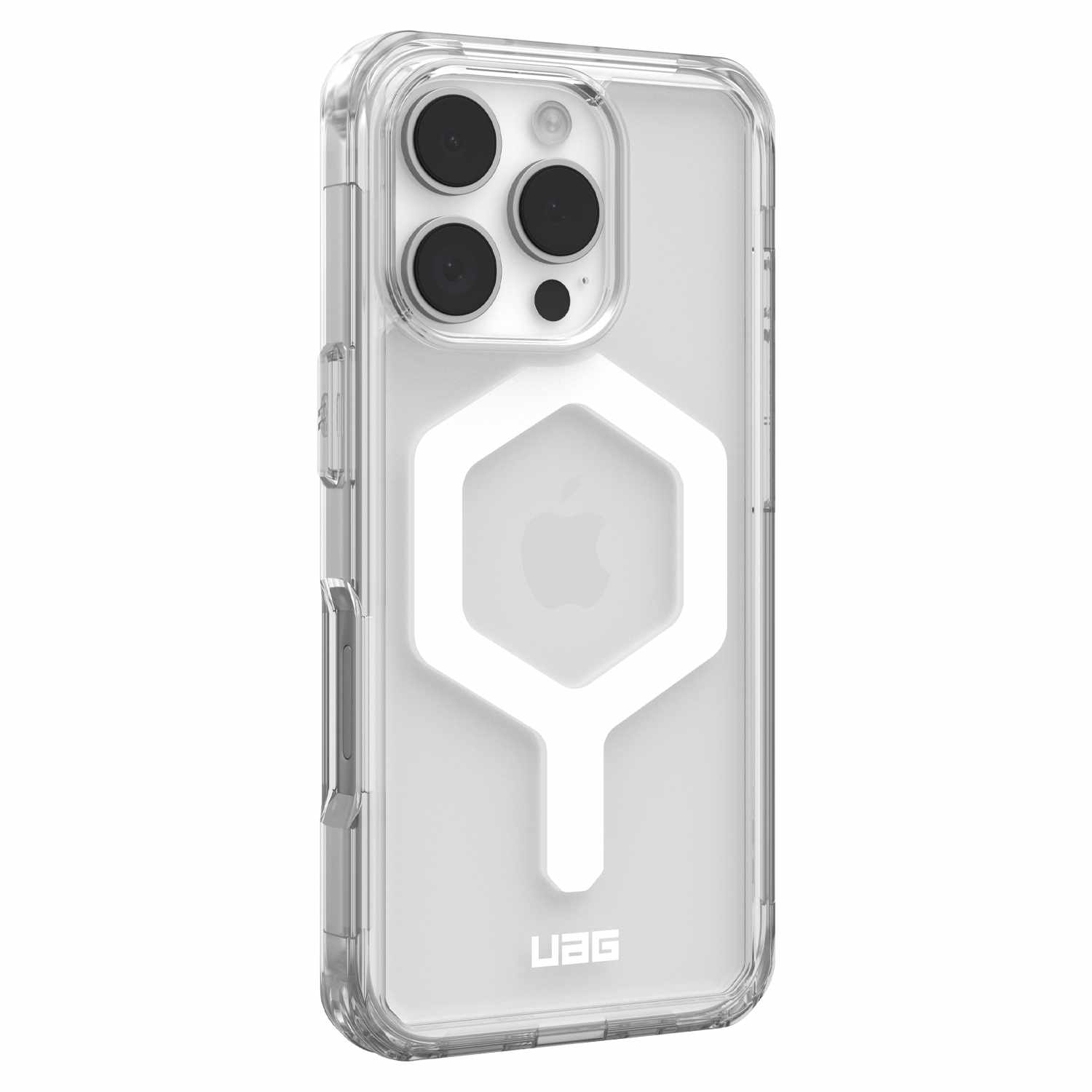UAG – Étui robuste Plyo MagSafe | Conçu pour iPhone 16 Pro | Glace/Blanc
