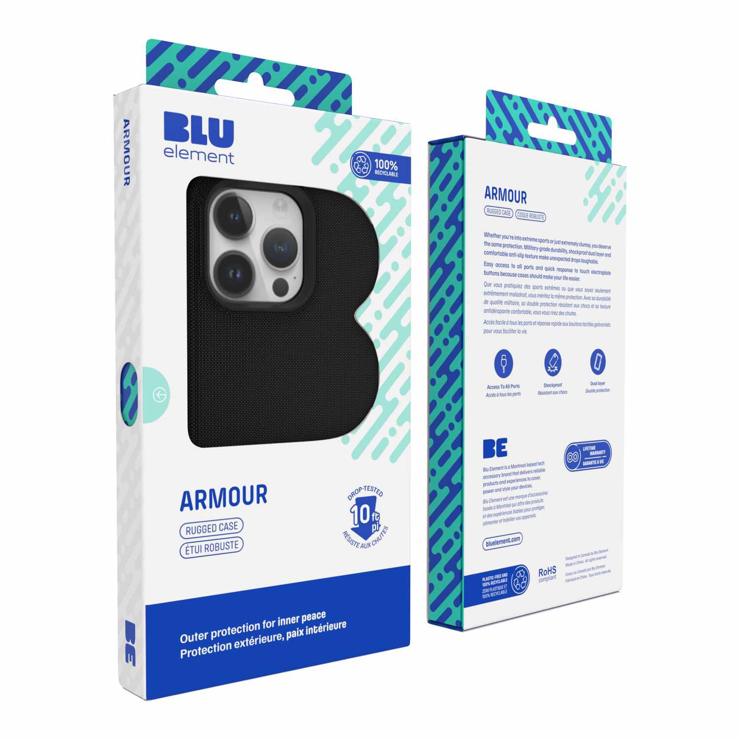 Blu Element Armour Rugged iPhone 16 Pro Max Black