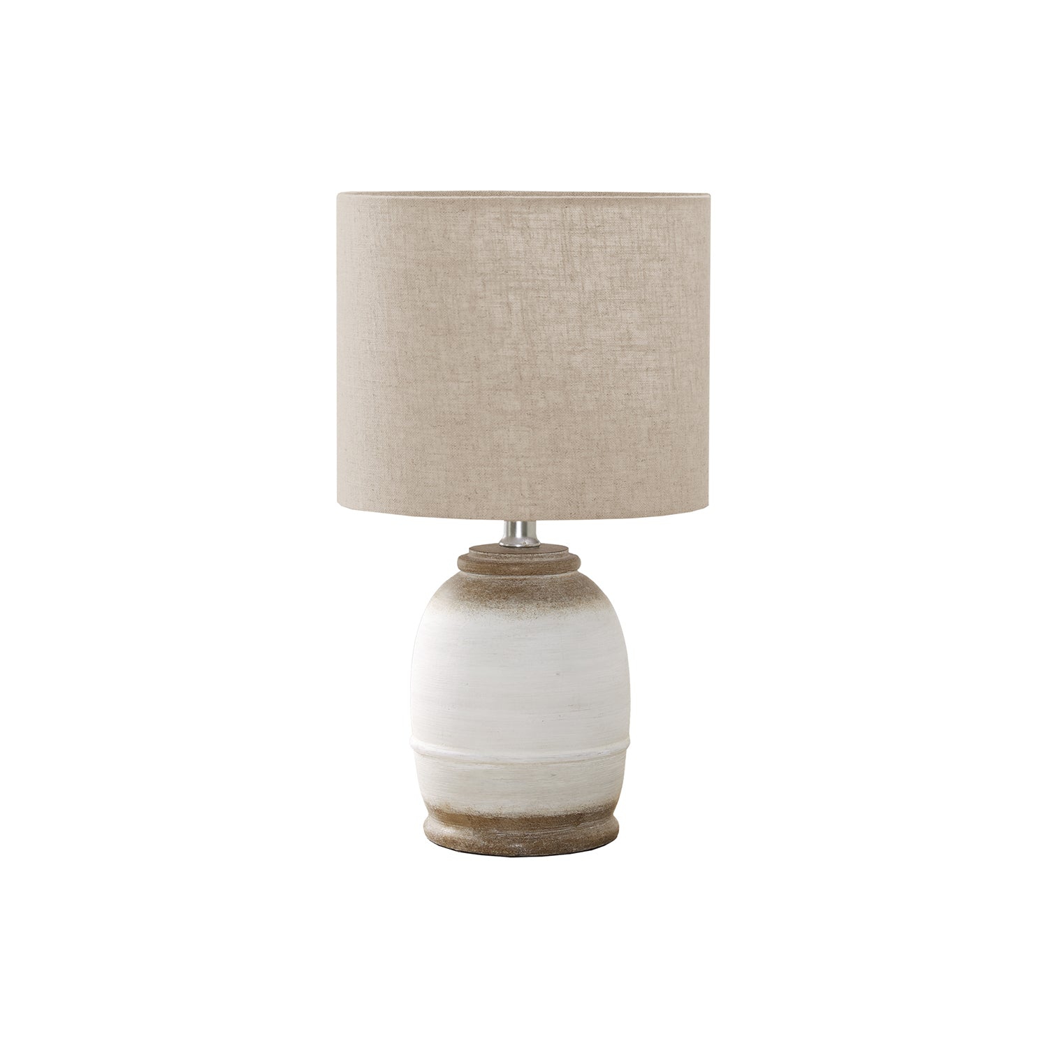 Monarch Specialties I 9765 - Lighting, 16"H, Cream Resin, Beige Shade, Contemporary