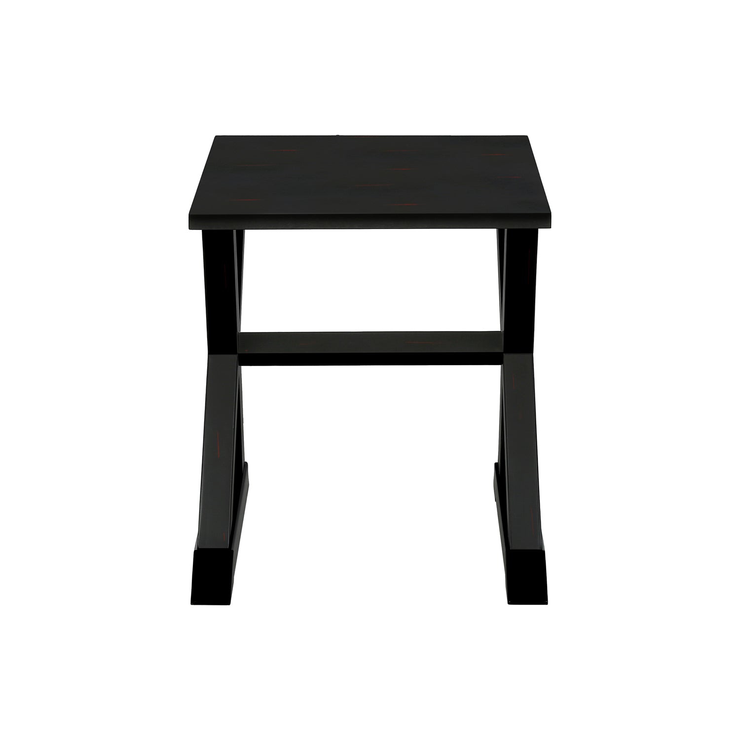 Monarch Specialties I 3987 - Accent Table, End, Side Table, Square, Nightstand, Bedroom, Lamp, Black Veneer, Transitional