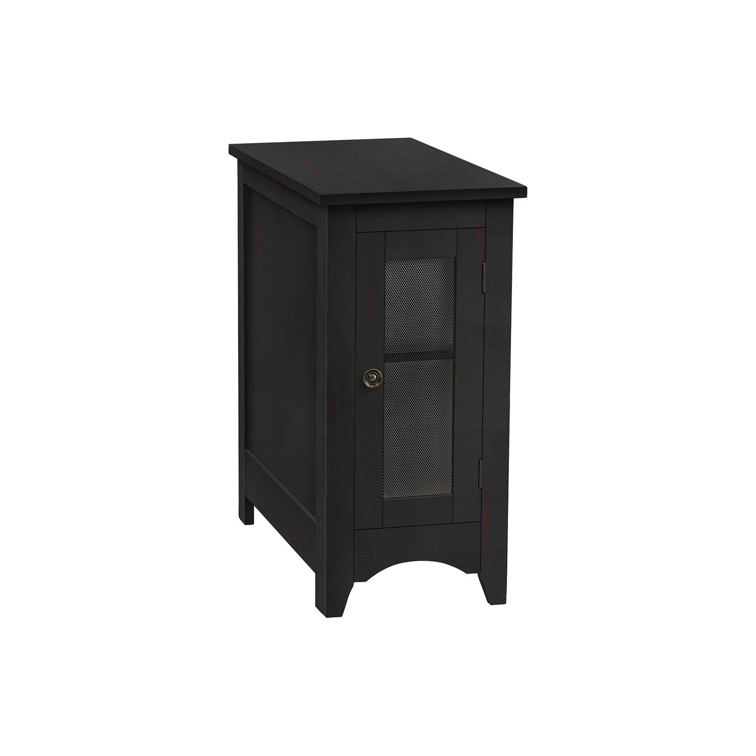 Monarch Specialties I 3995 - Accent Table, End, Side Table, Narrow, Nightstand, Bedroom, Lamp, Storage, Black Veneer, Transitional