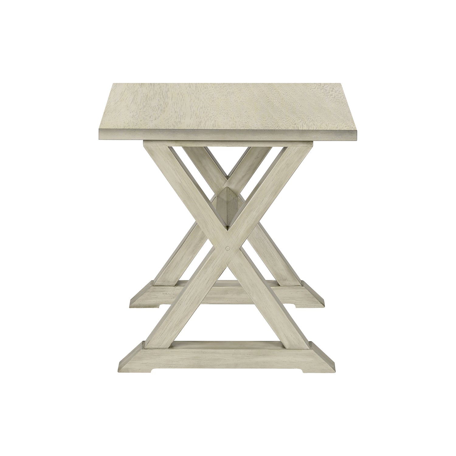 Monarch Specialties I 3989 - Accent Table, End, Side Table, Square, Nightstand, Bedroom, Lamp, Antique White Veneer, Transitional