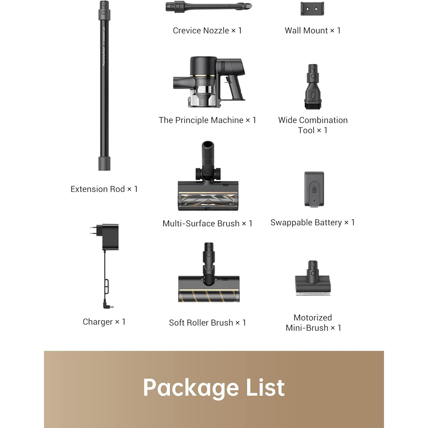 Aspirateur sans fil R10 Pro de Dreame, sans fil, 65&nbsp;min d'autonomie, léger, anti-enchevêtrement, aspiration de 150 AW, idéal pour les planchers