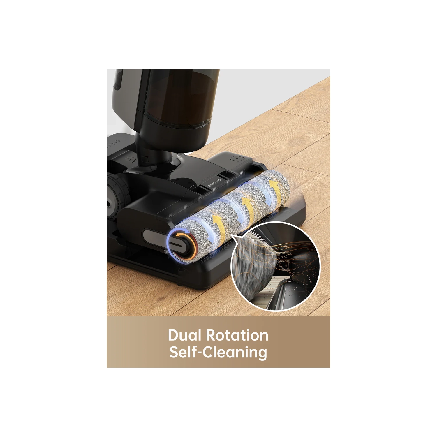 Dreame H13 Pro Wet/Dry Vacuum: Smart Cordless Cleaner for Hard Floors, 140F Brush Wash, Hot Air & Dual Rotation Self-Cleaning, Ideal for Sticky