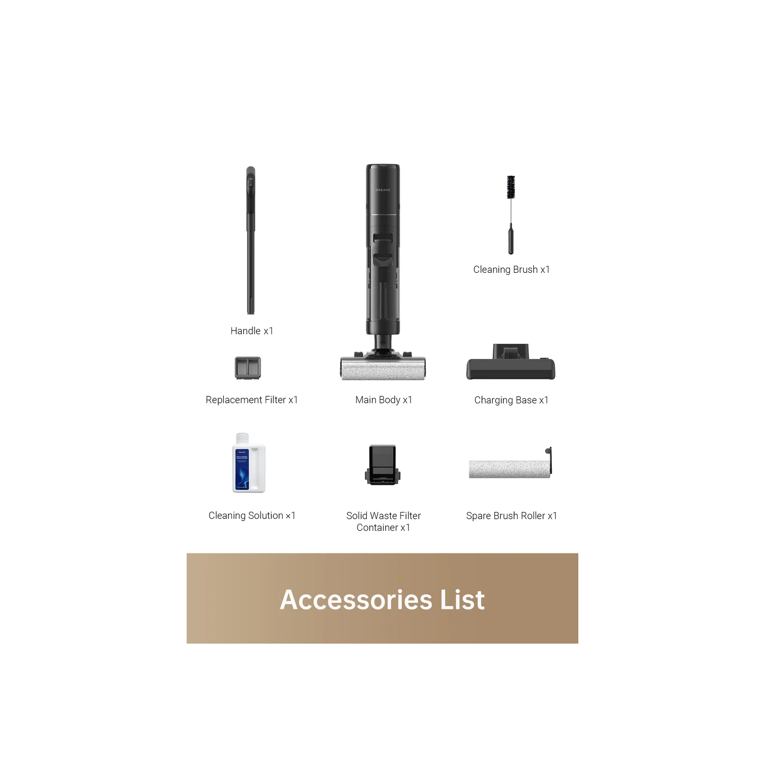 Dreame H13 Pro Wet/Dry Vacuum: Smart Cordless Cleaner for Hard Floors, 140F Brush Wash, Hot Air & Dual Rotation Self-Cleaning, Ideal for Sticky