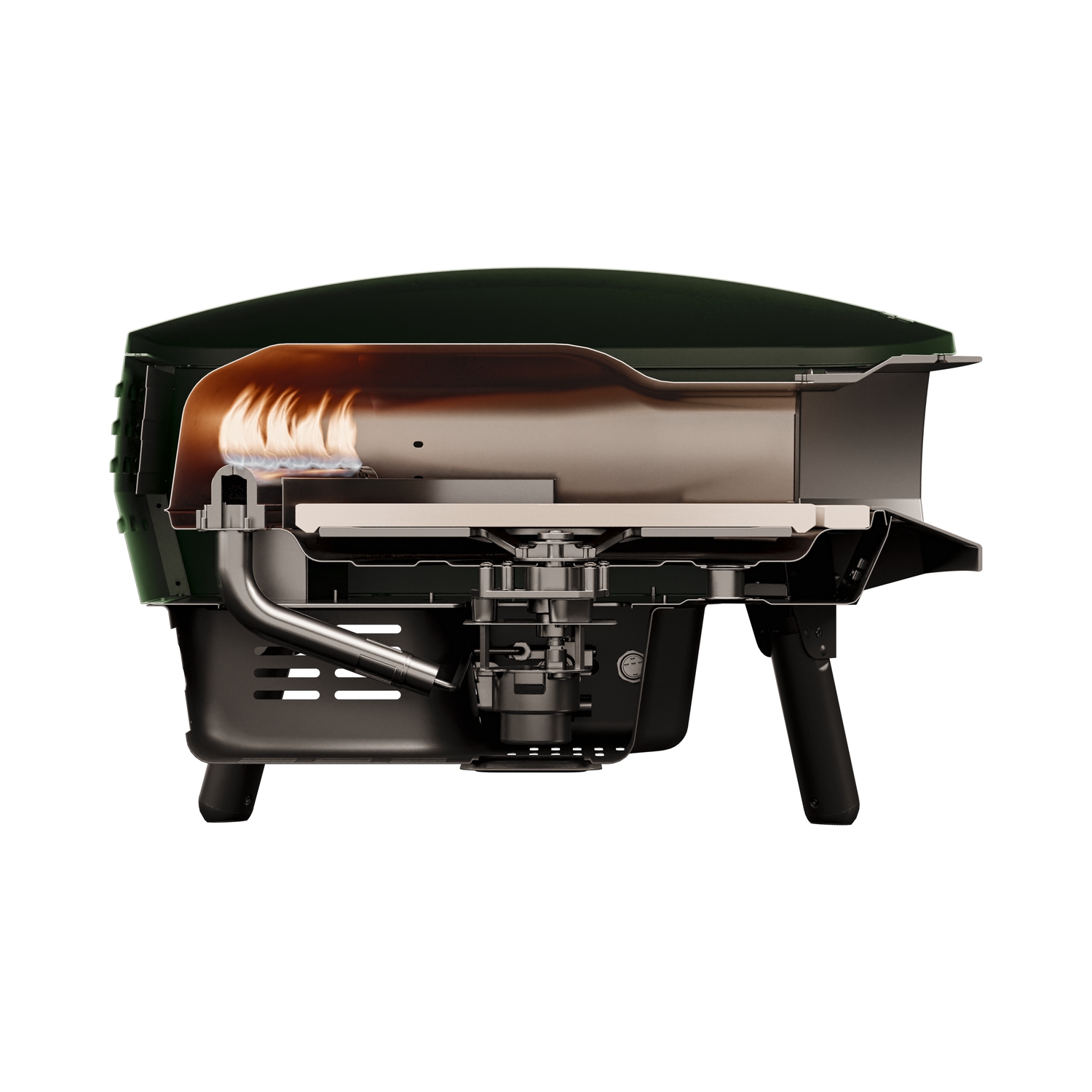 Four à pizza Piccolo de 13&nbsp;po de Witt avec pierre rotative - Noir mat