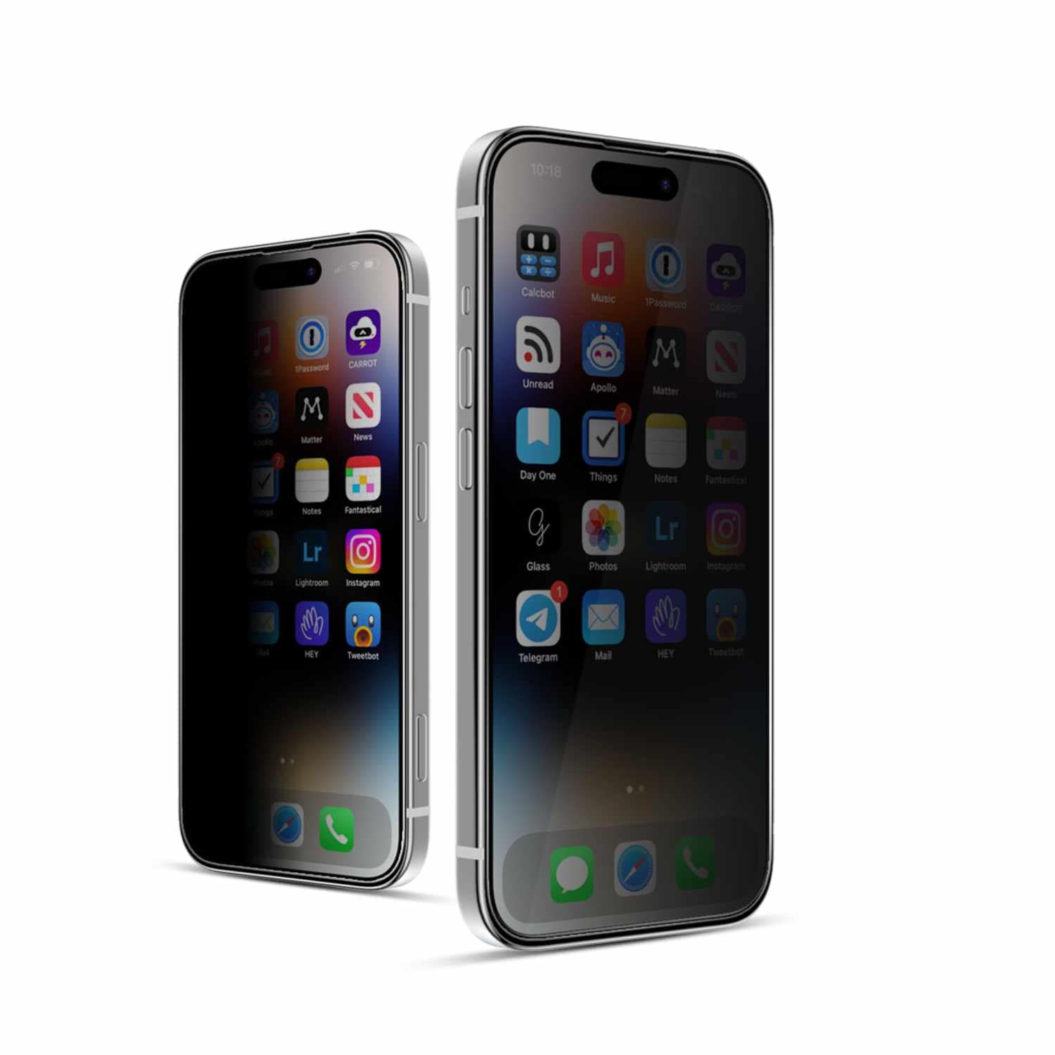 22 étuis Privacy Verre trempé | Conçu pour iPhone 16/15