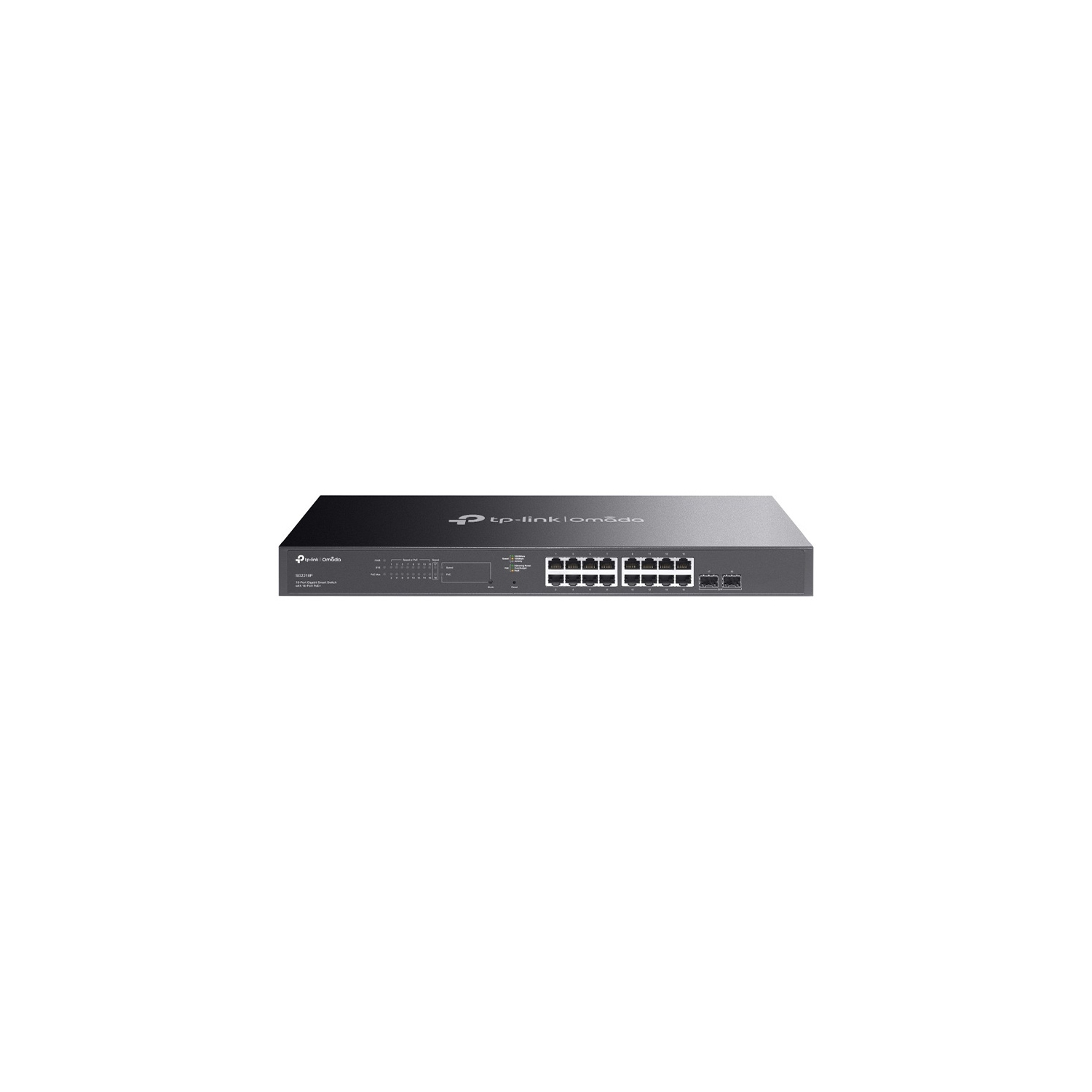 TP-Link TL-SG2218P 16 Port Gigabit Smart Managed PoE Switch | 16 PoE+ Ports @150W, 2 SFP Slots, Support Omada SDN, PoE Recovery, IPv6, Static Routing