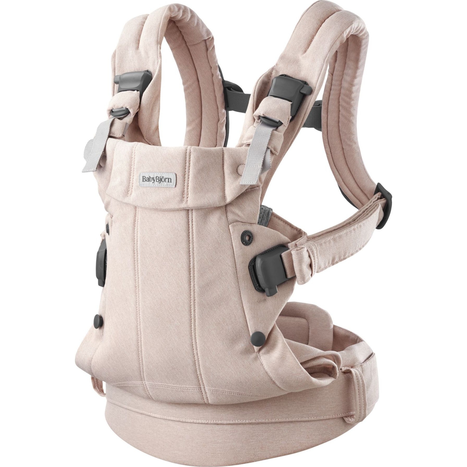 Porte-bébé Harmony de BabyBjorn en tissu mélangé tissé - Rose pâle