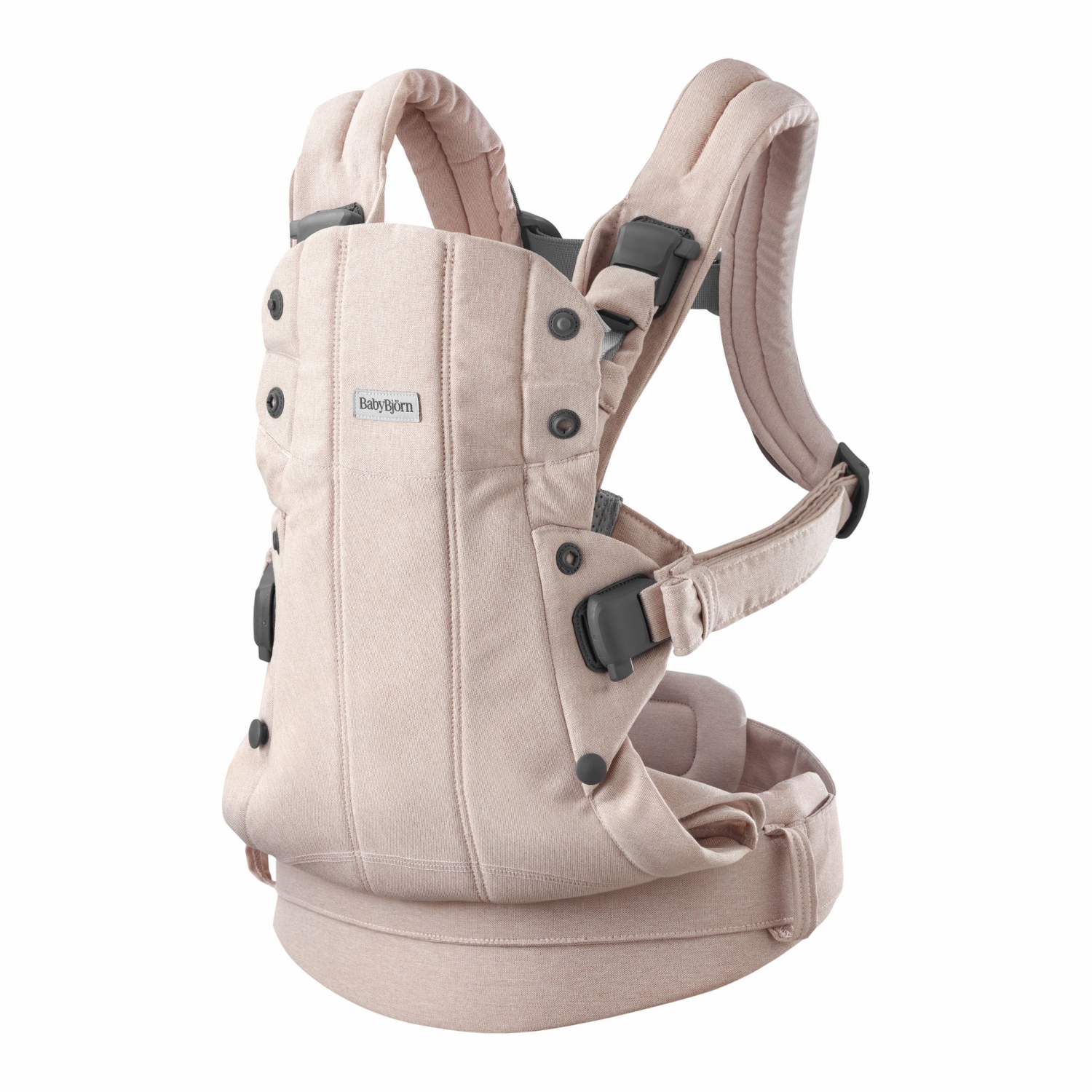 Porte-bébé Harmony de BabyBjorn en tissu mélangé tissé - Rose pâle