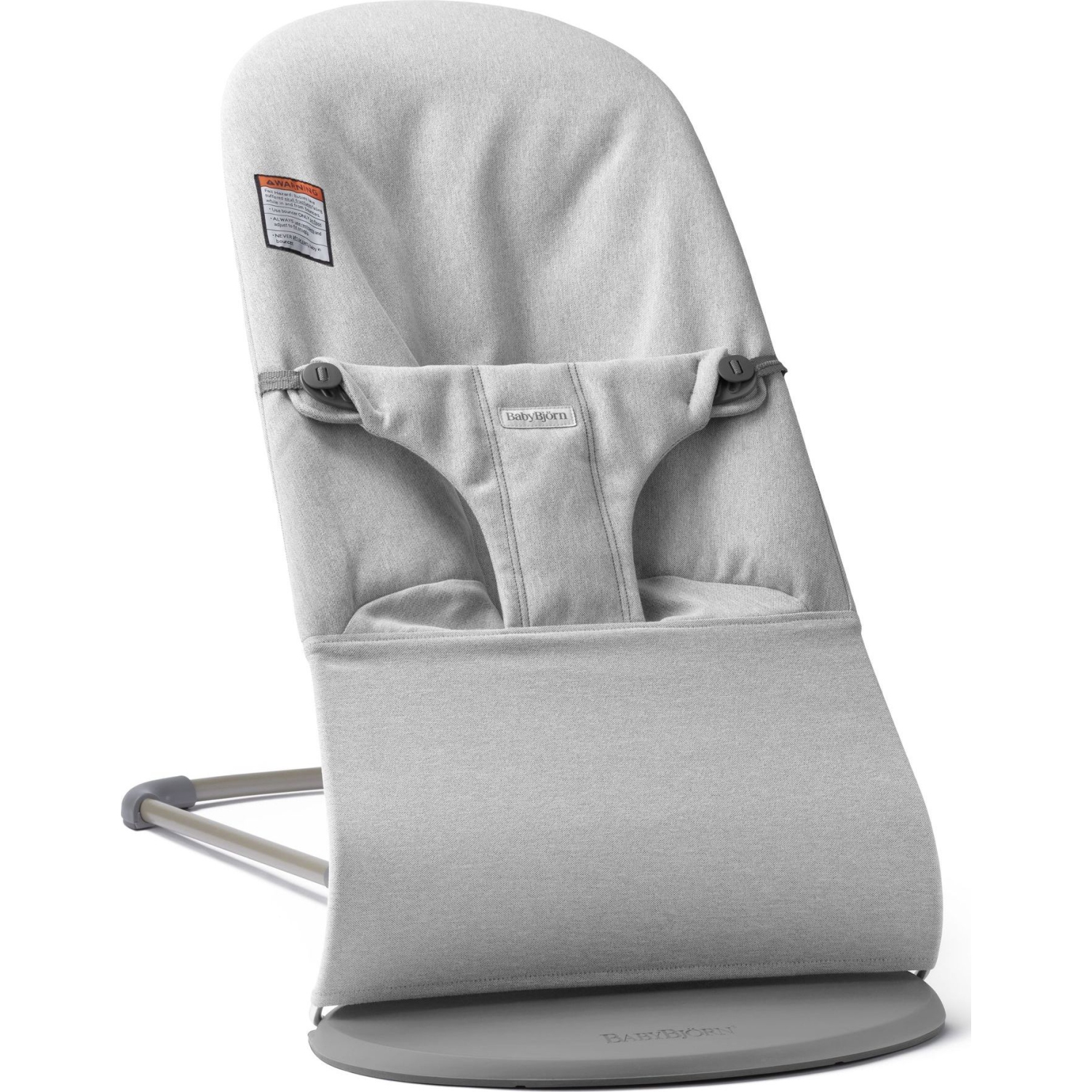 Siège sauteur Bouncer Bliss de BabyBjorn en tissu mélangé - Gris pâle sur cadre gris pâle