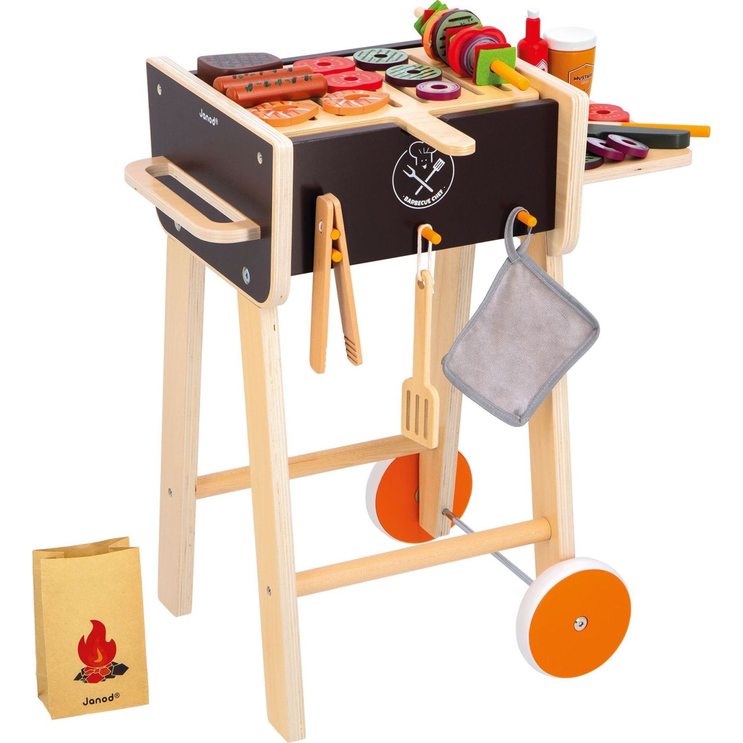 Ensemble de jouets en bois pour barbecue de Janod