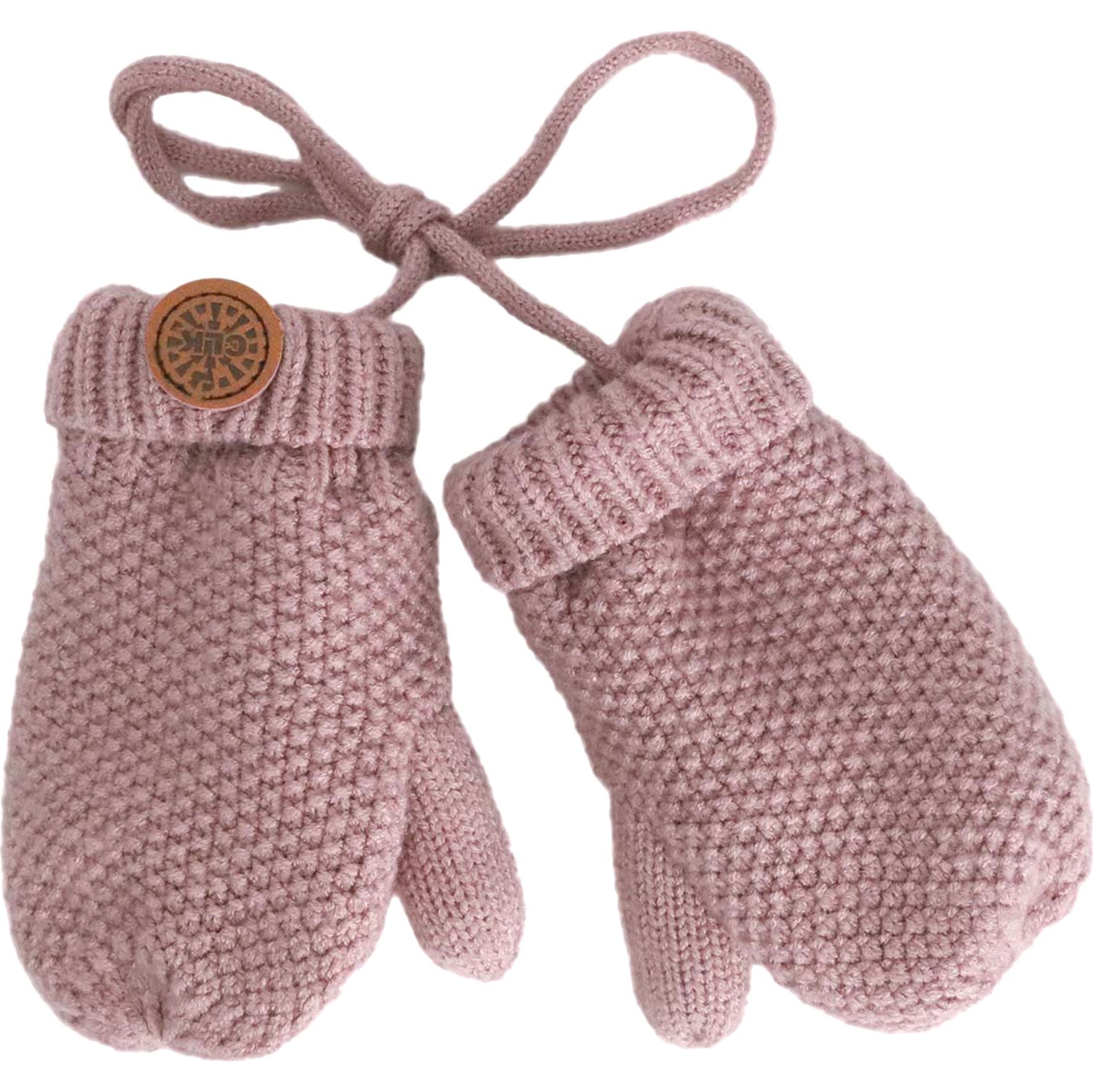 Calikids Cashmere-Feel Knit Winter Mittens - Rose (Medium, 18 Months - 3 Years)