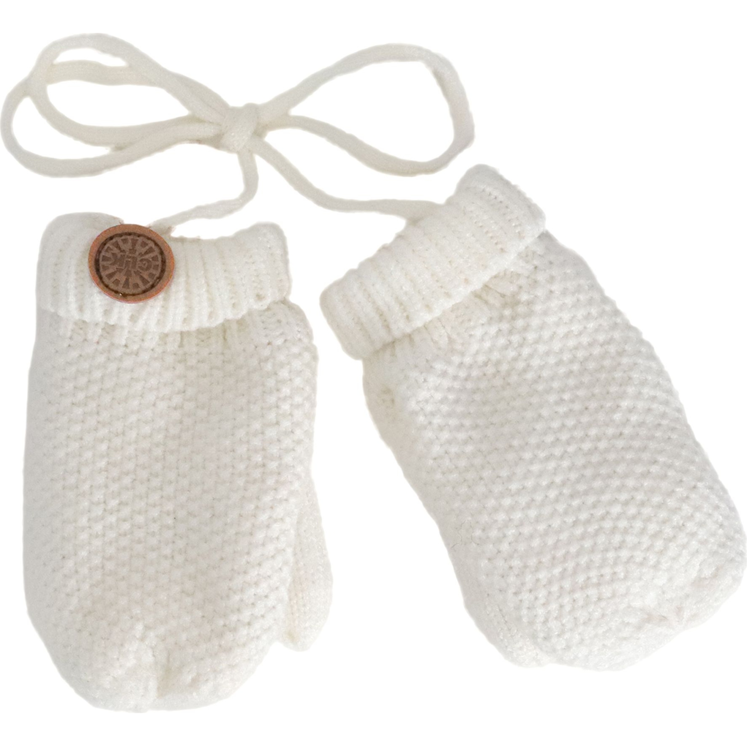 Calikids Cashmere-Feel Knit Winter Mittens - Snow (Medium, 18 Months - 3 Years)