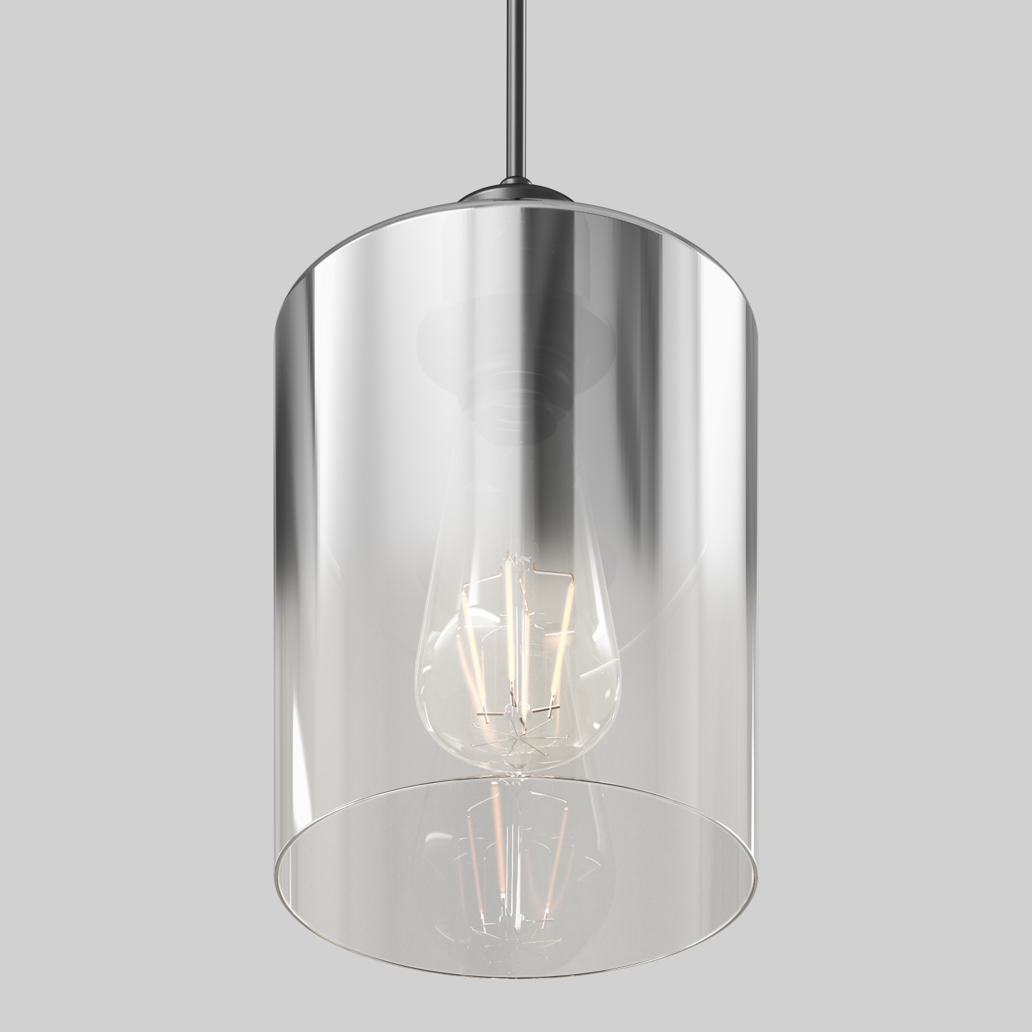 Artika Haze Contemporary Single Pendant Light, Matte Black