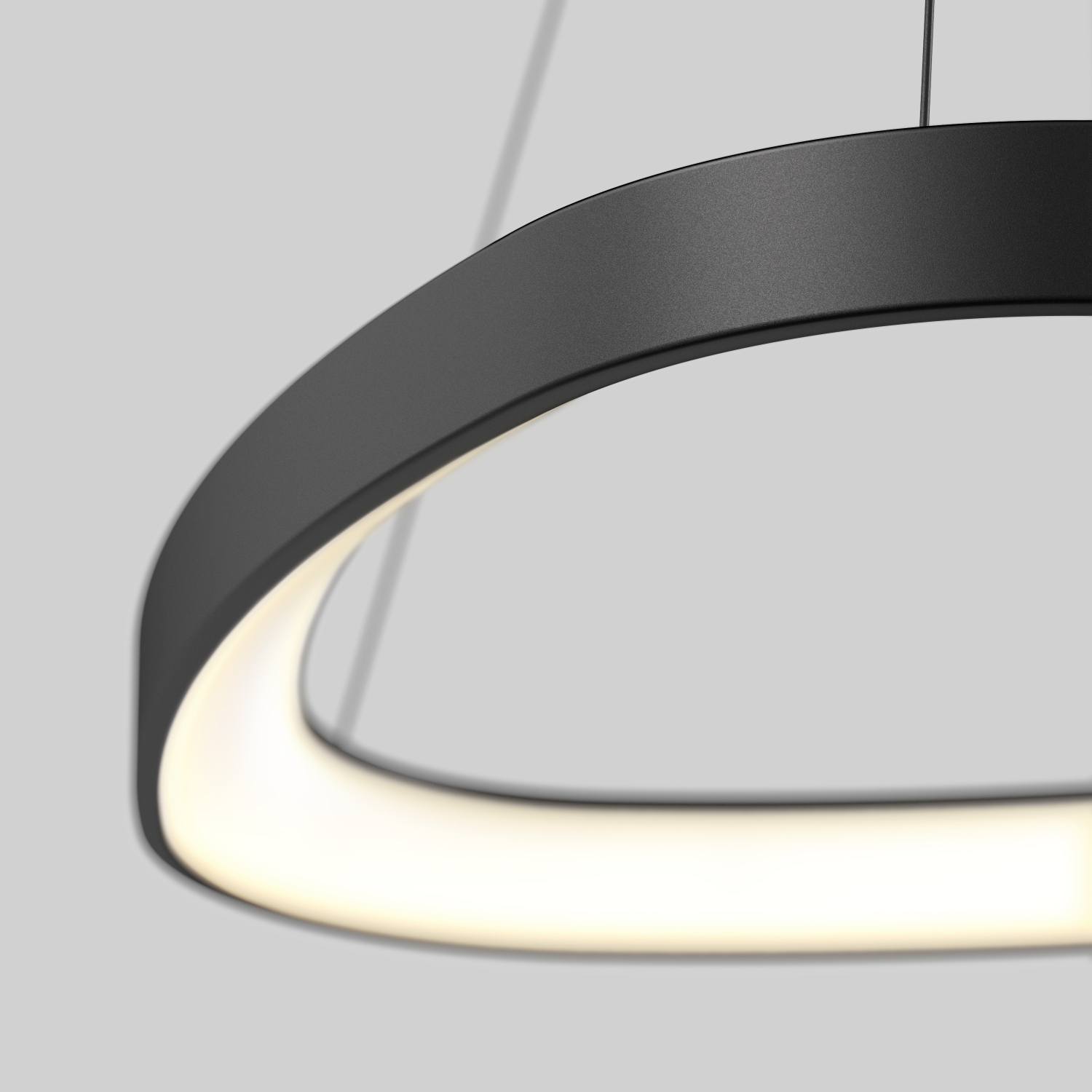 Lampe suspendue à DEL moderne Artika Bjorn, noir mat