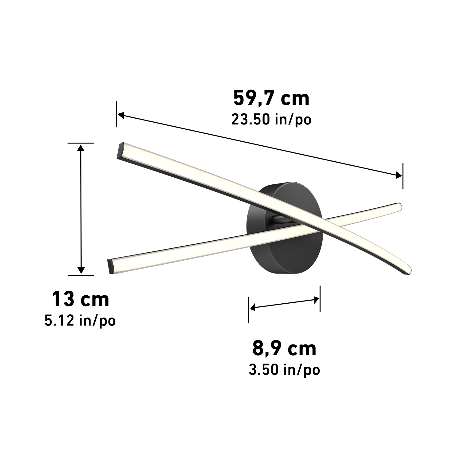 Applique de salle de bain moderne à DEL Olly d'Artika