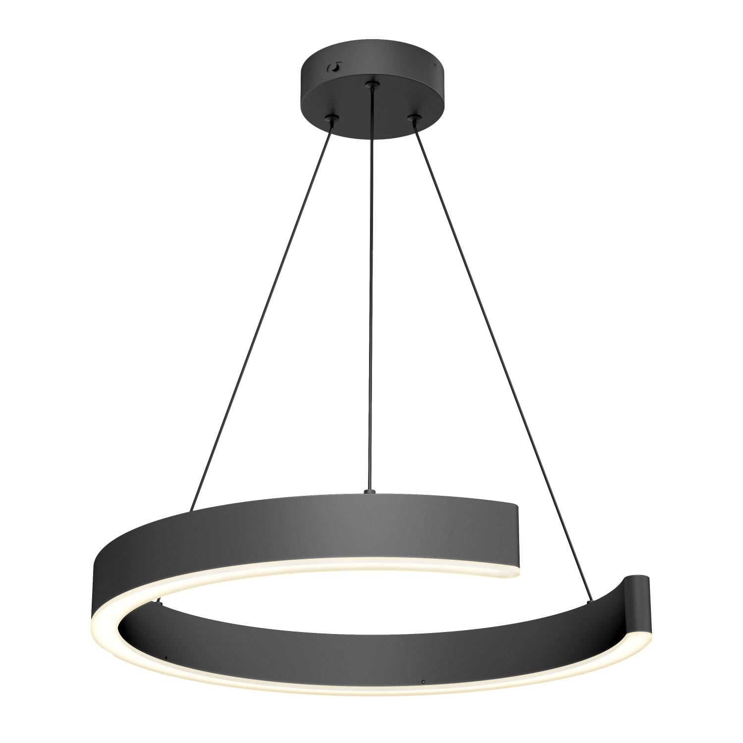 Artika Vance LED Modern Pendant Light Black