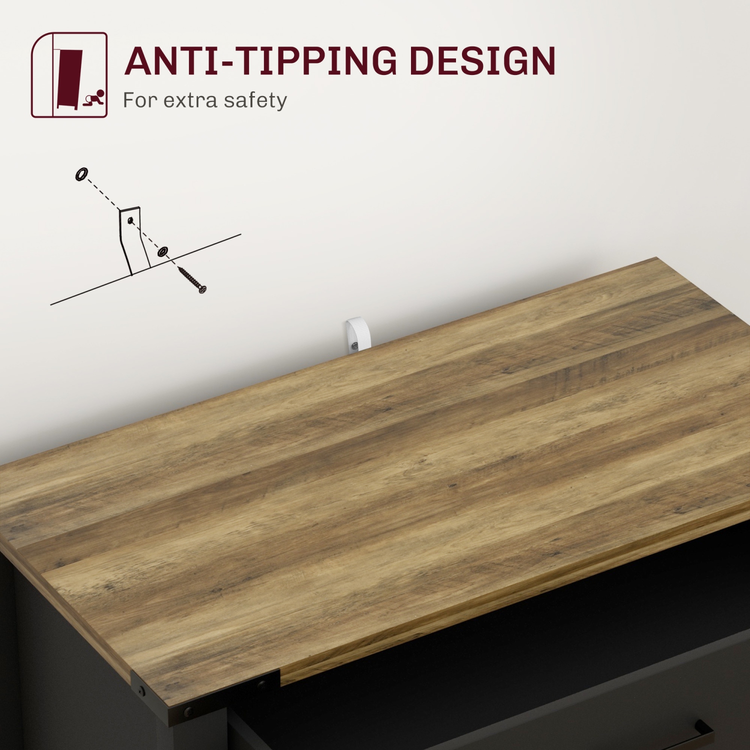 HOMCOM Sideboard Buffet Cabinet, 31" Kitchen Storage Cabinet with Drawer and Adjustable Shelf, Farmhouse Sideboard, Black