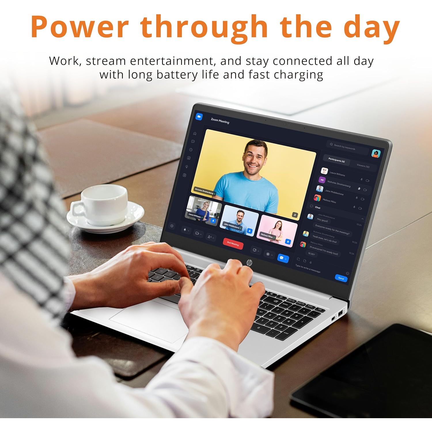 HP 15.6" HD chromebook Laptop, Intel Pentium N6000 Processor, 64GB eMMC Storage, 8GB LPDDR4 RAM, Intel HD Graphics, 720P HD Webcam, Mineral Silver,