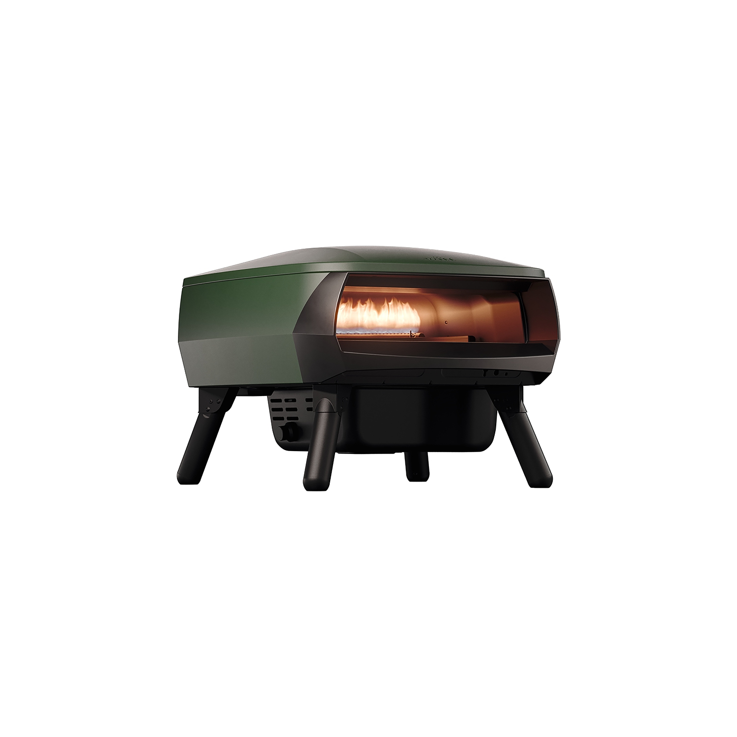 13” Witt Piccolo Pizza Oven with rotating stone - Matte Green