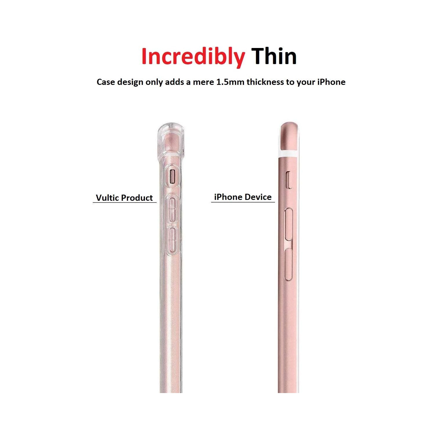 Étui transparent pour iPhone 6 plus d'Apple avec pare-chocs durable, transparent et résistant aux chocs