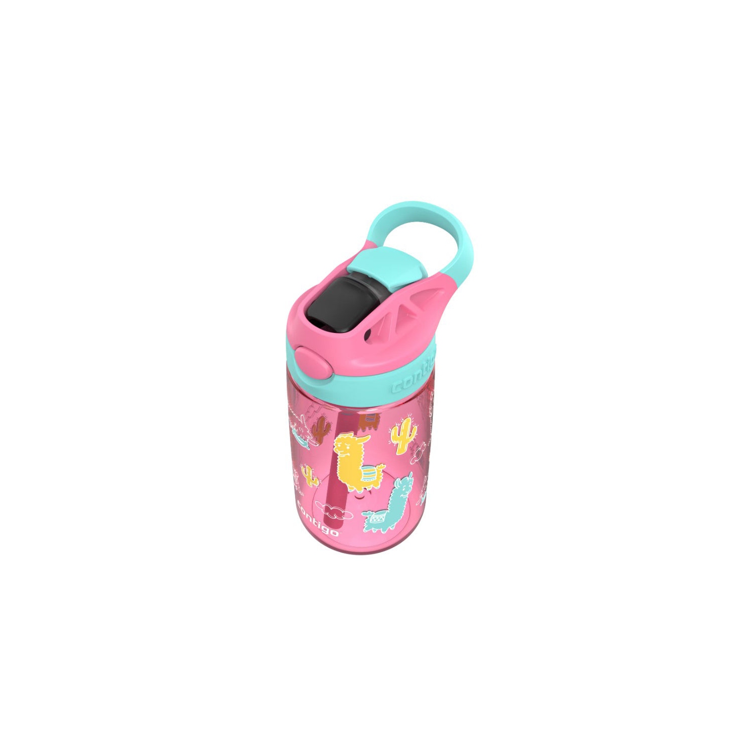 Contigo - bouteille d'eau pour enfants, couvercle antifuite, capacité 414&nbsp;ml, motif Alpaca