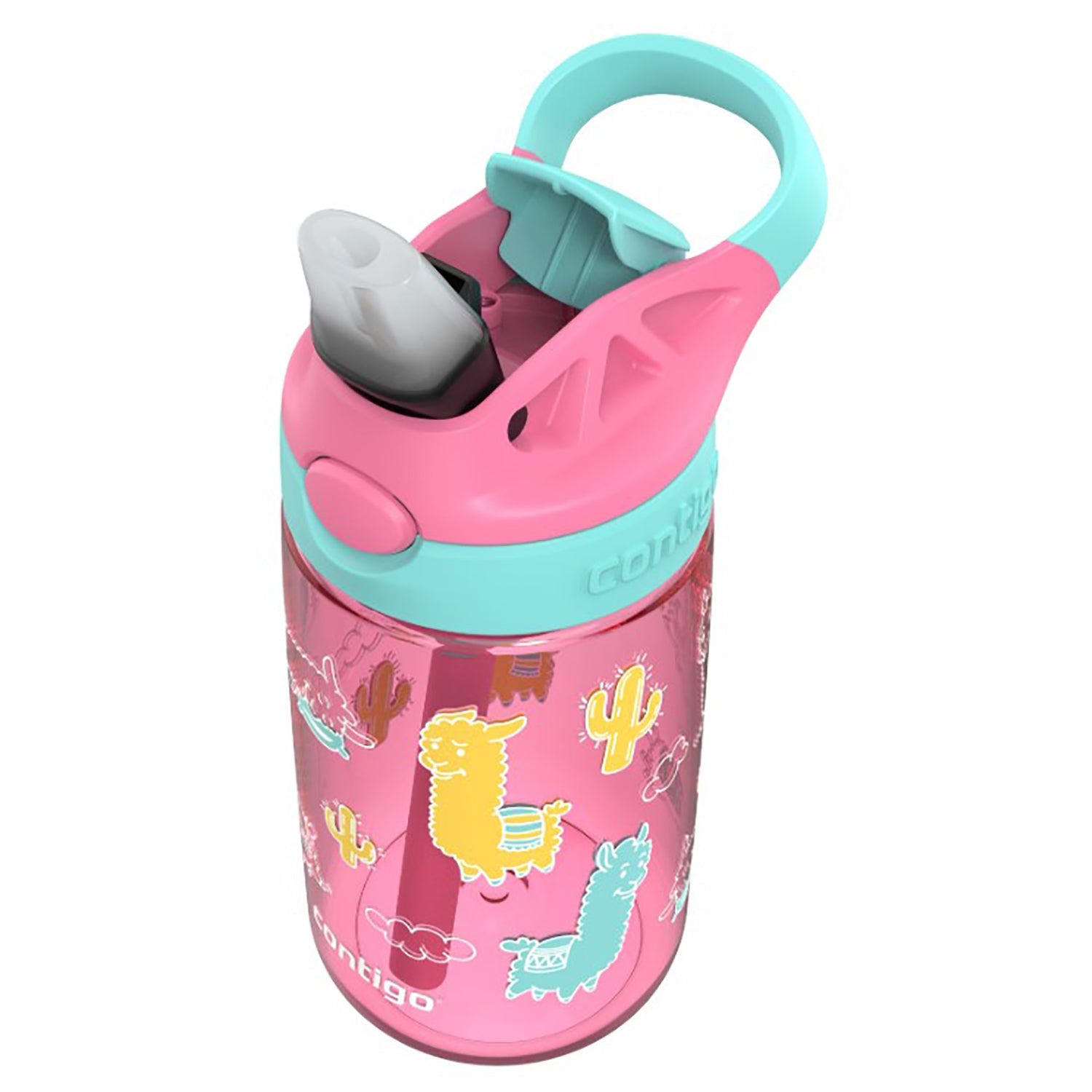 Contigo - bouteille d'eau pour enfants, couvercle antifuite, capacité 414&nbsp;ml, motif Alpaca