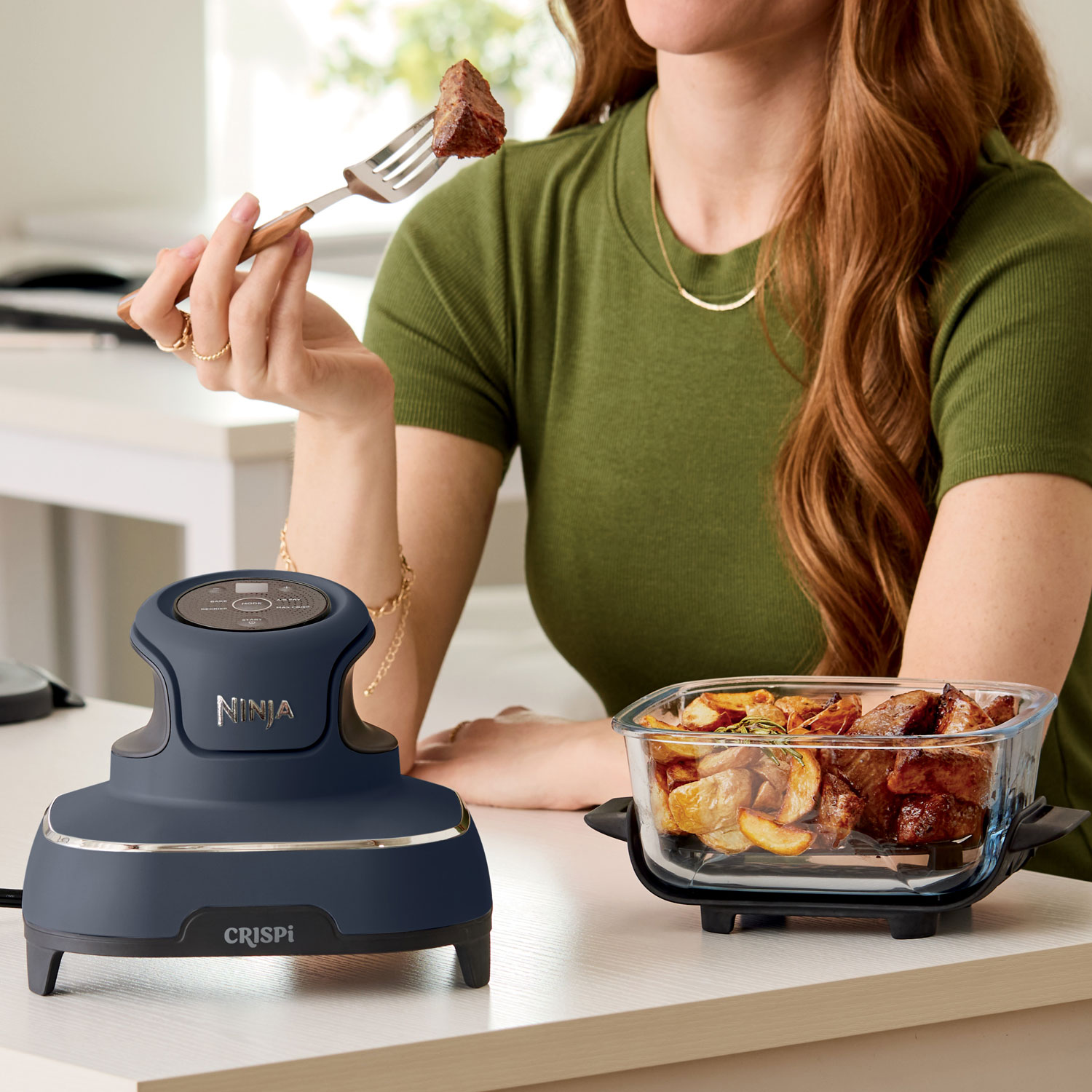 Ninja Crispi 4-in-1 Portable Glass Air Fryer Cooking System