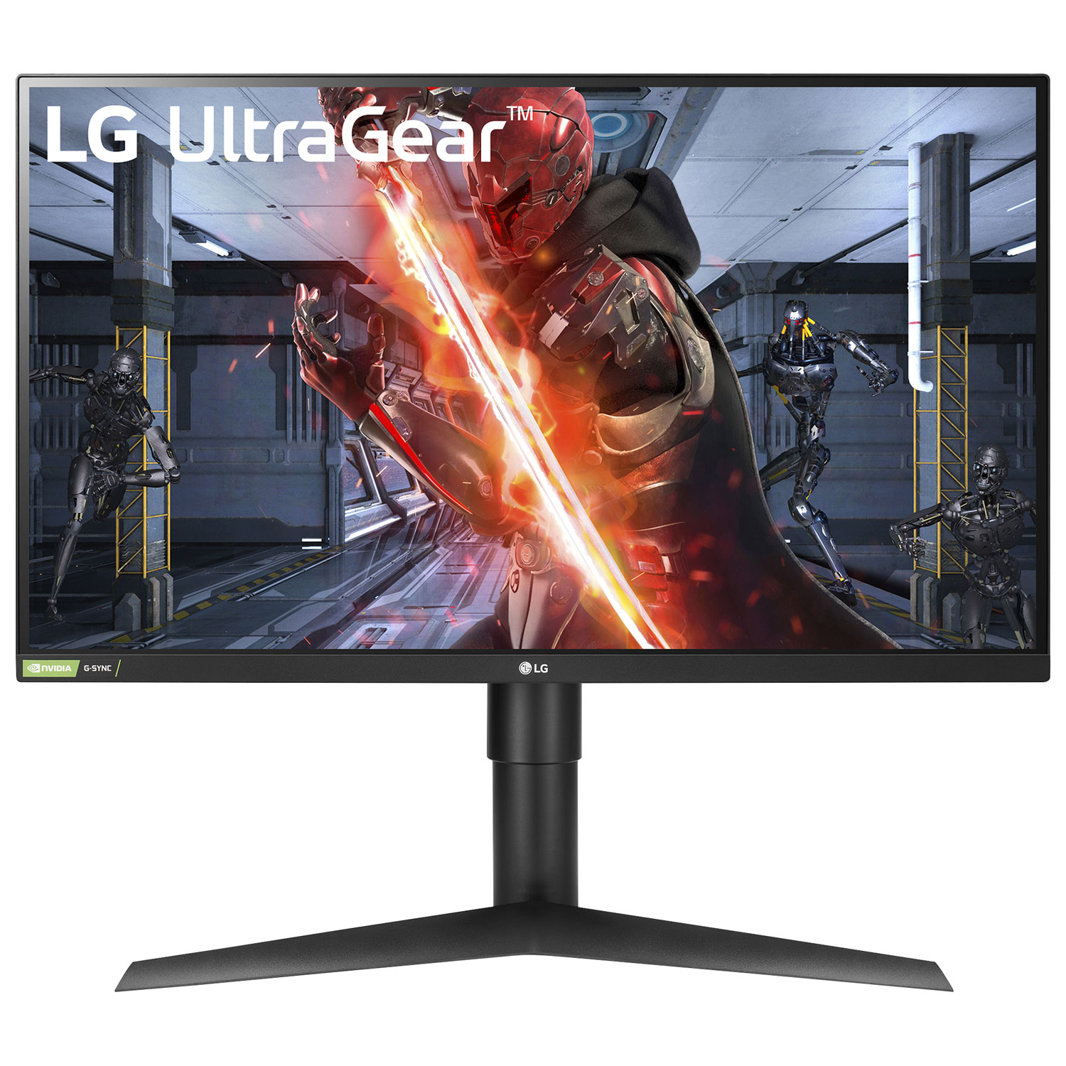 LG UltraGear 27" QHD 144Hz 1ms GTG IPS LED G-Sync FreeSync Gaming Monitor (27GL83A-B) - Matte Black