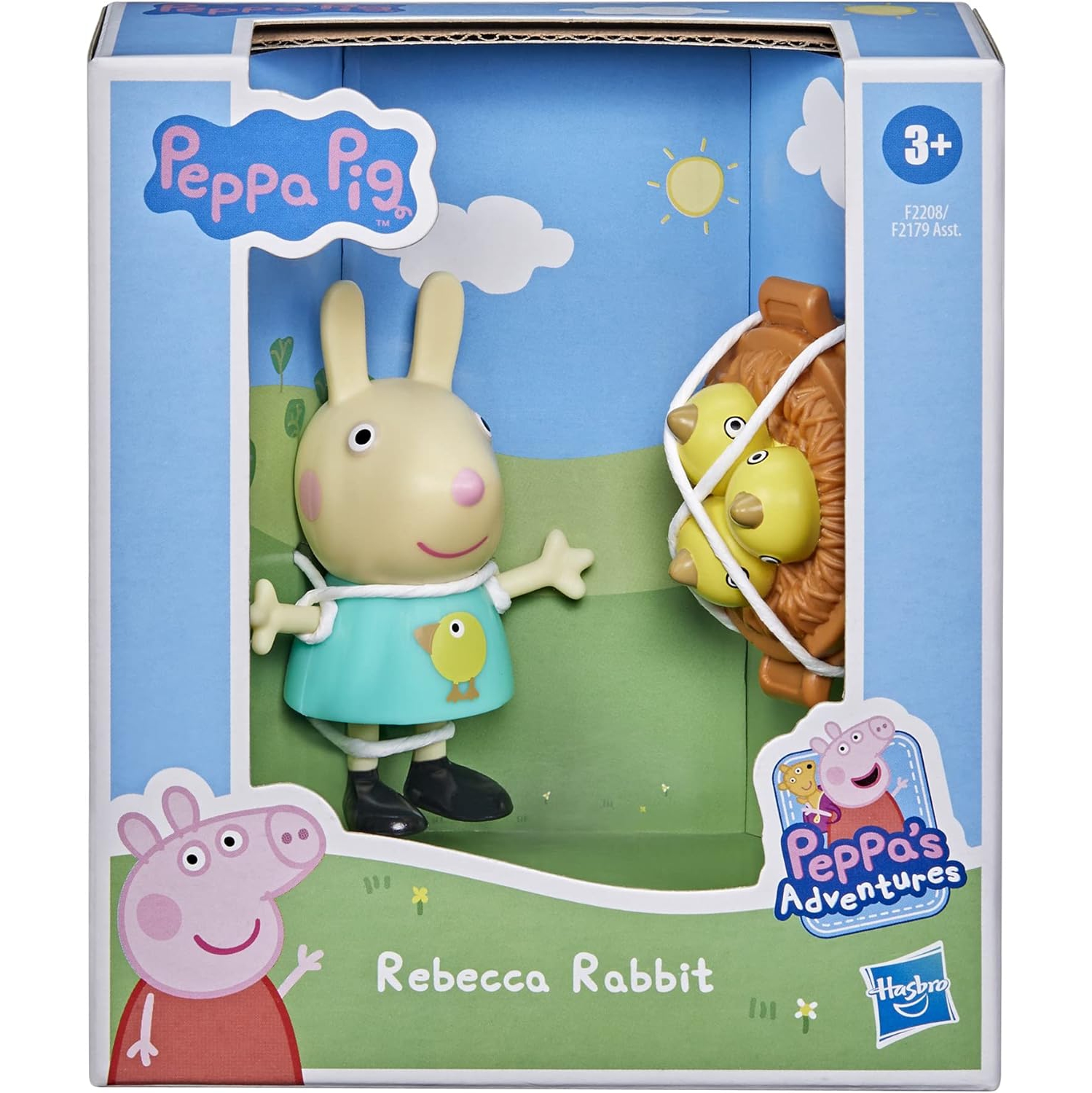 Hasbro Peppa Pig Peppa’s Adventures Peppa’s Fun Friends Preschool Toy, Rebecca Rabbit Figure, Ages 3 and Up, F2208