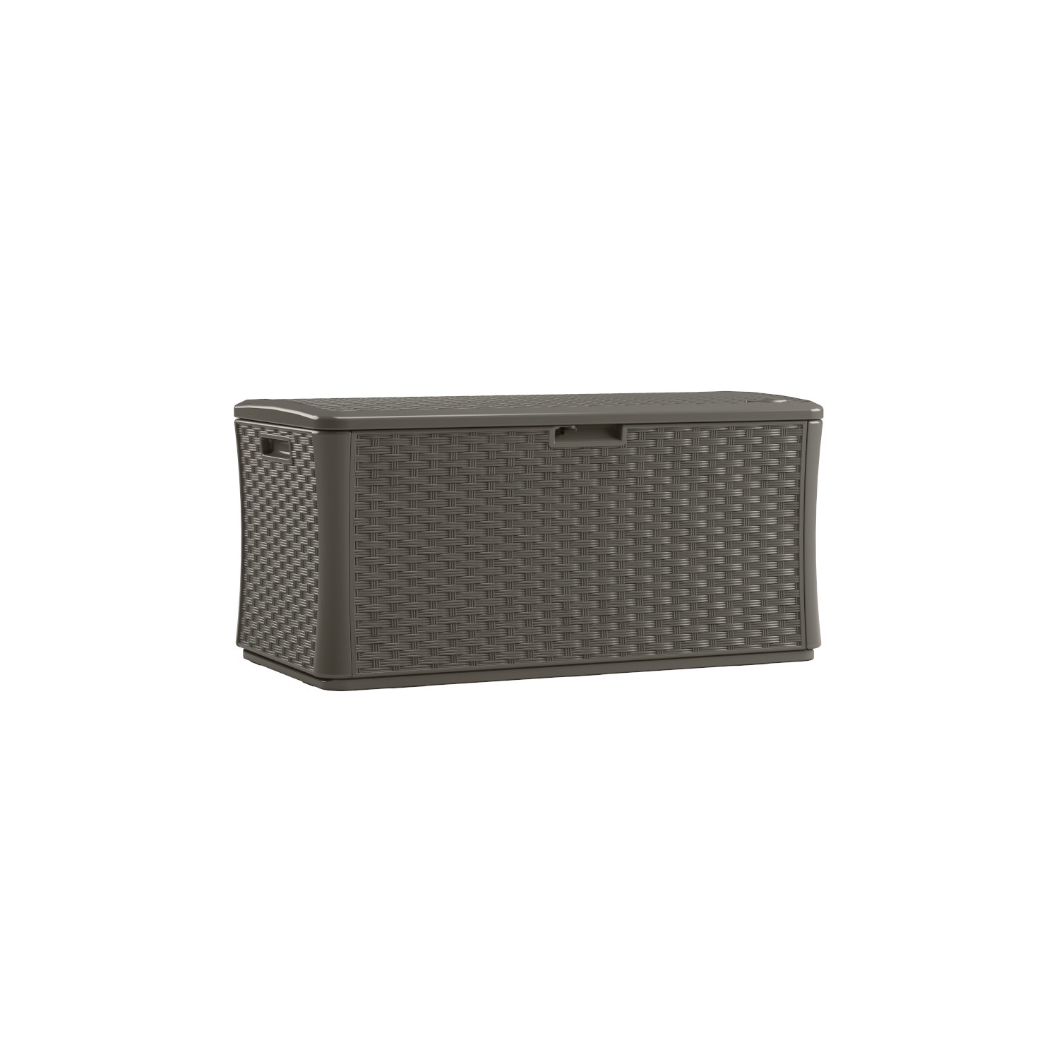 Suncast - 134 Gal. Extra Large Wicker Deck Box - Stoney
